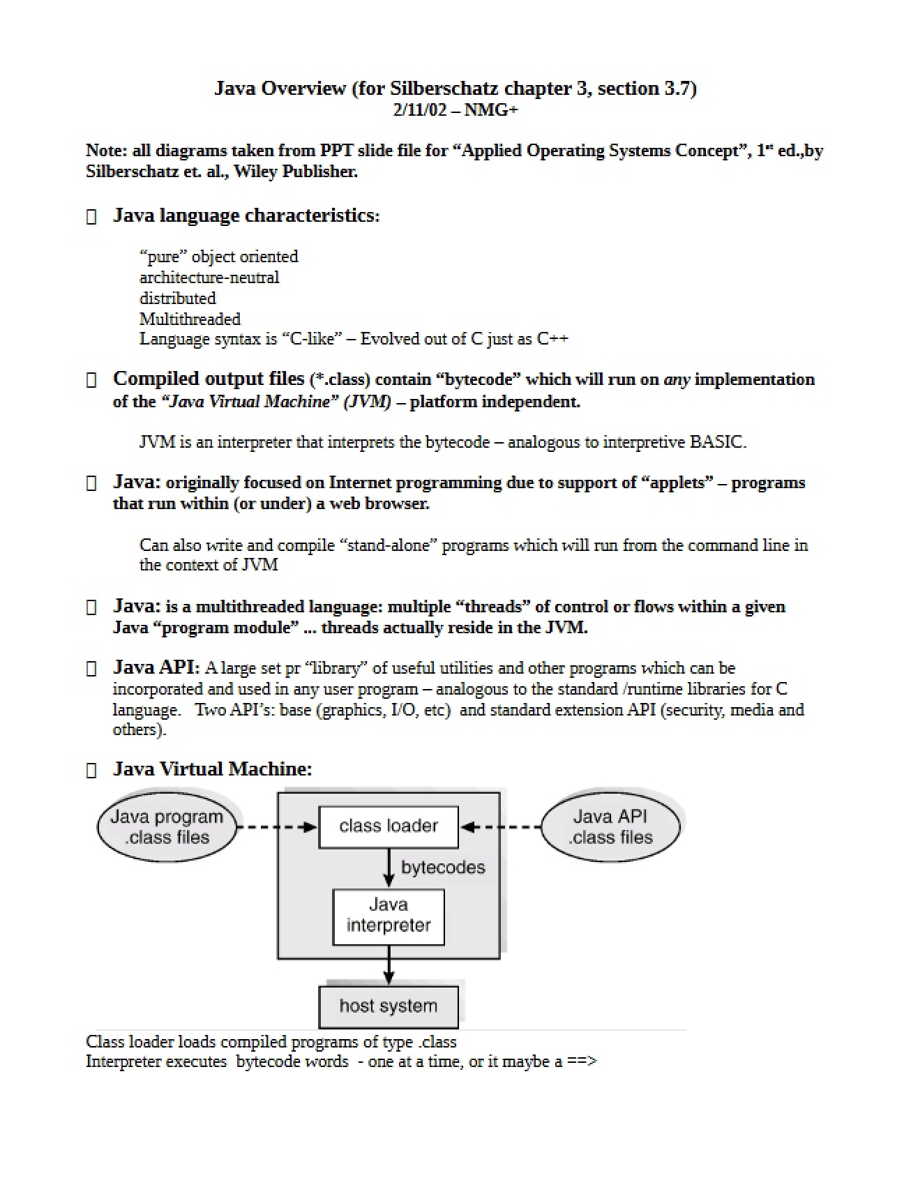 Overview of Java