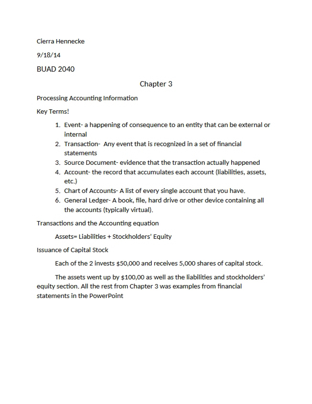 Accounting Info Processing