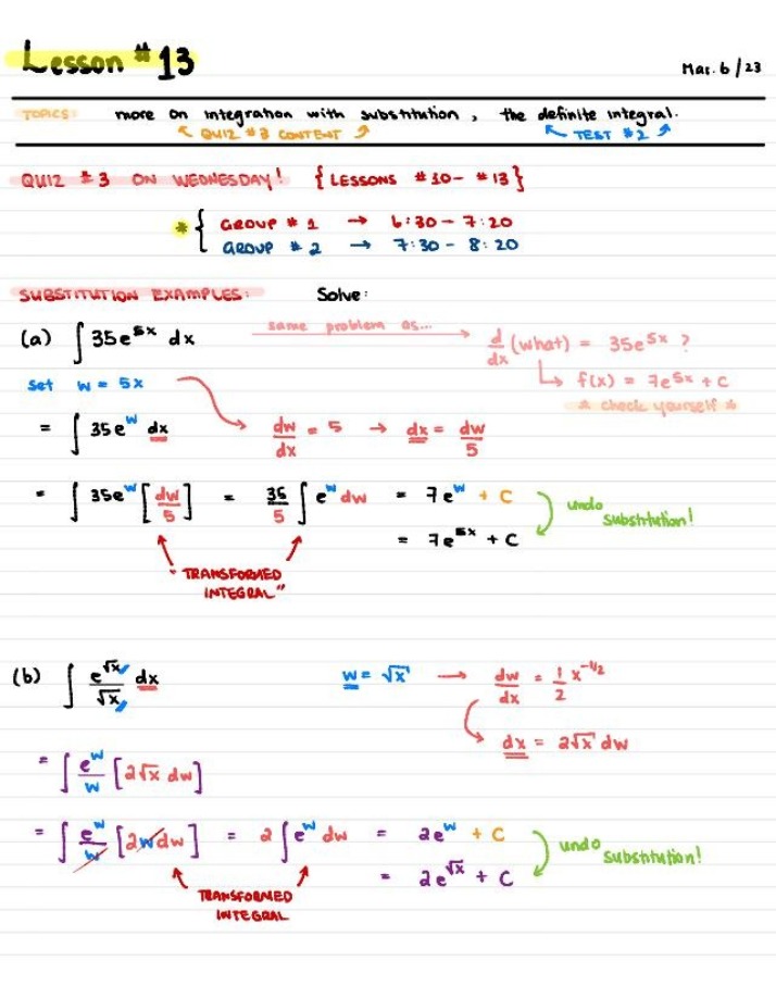 Solving Integration Problems with Substitution