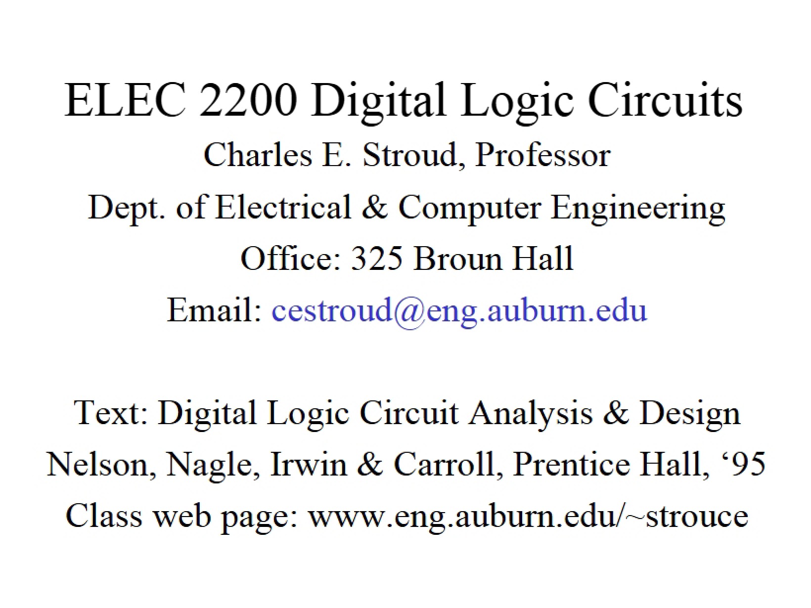 Digital Systems Introduction
