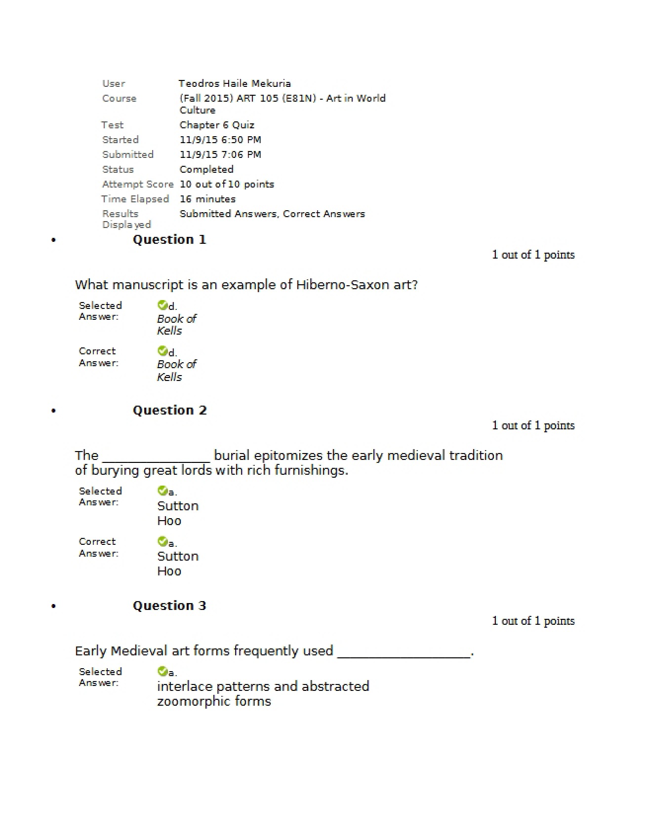 Problems for Practice
