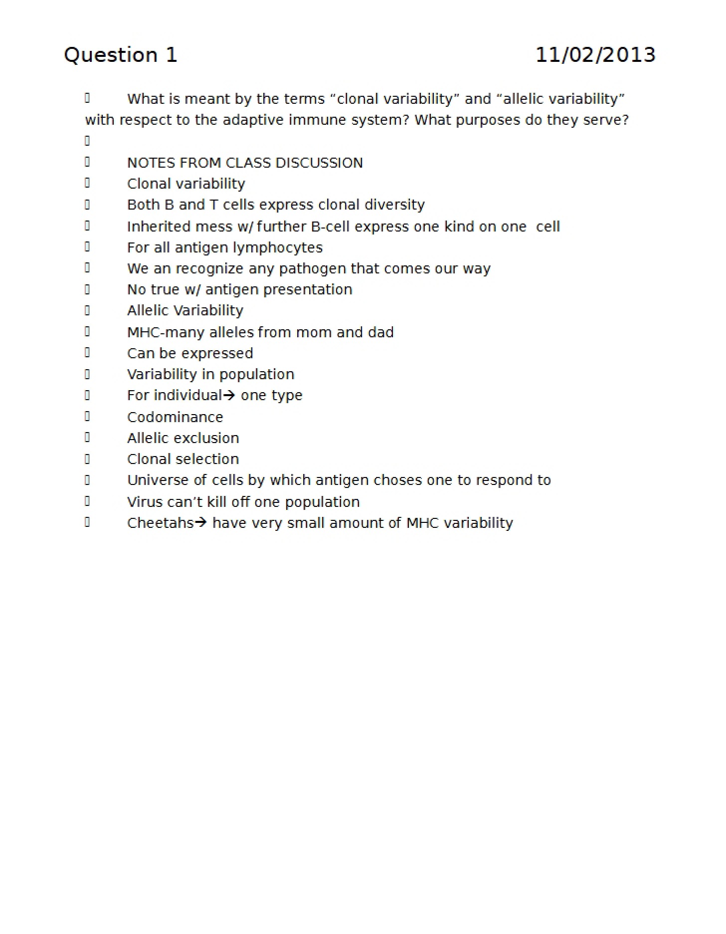 Outline for TH Four
