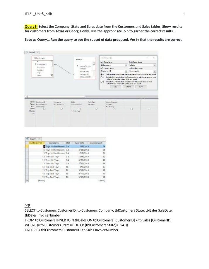 Microsoft Access - Inner, Left, and Right Joins