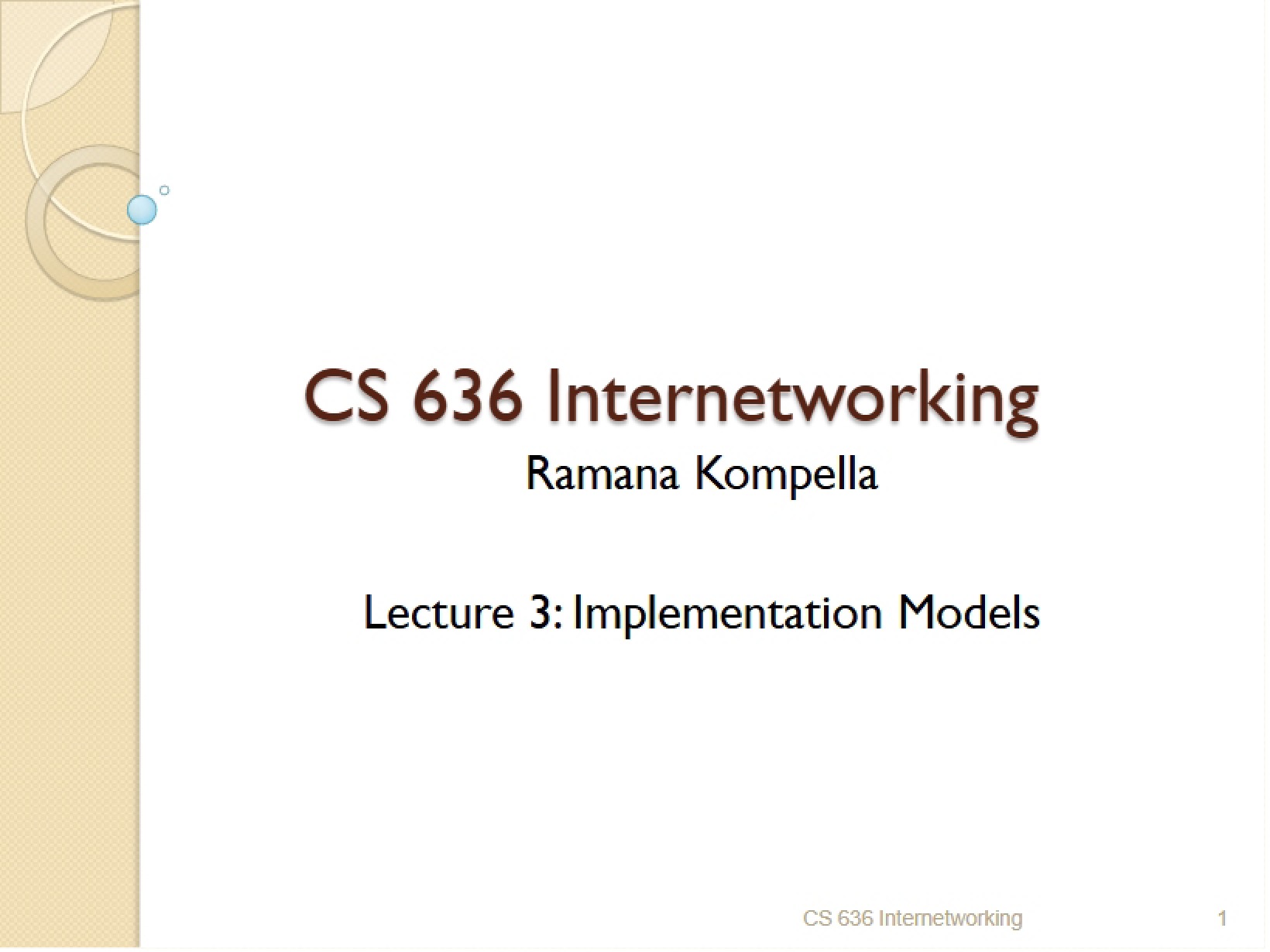 Lecture Material Internetworking
