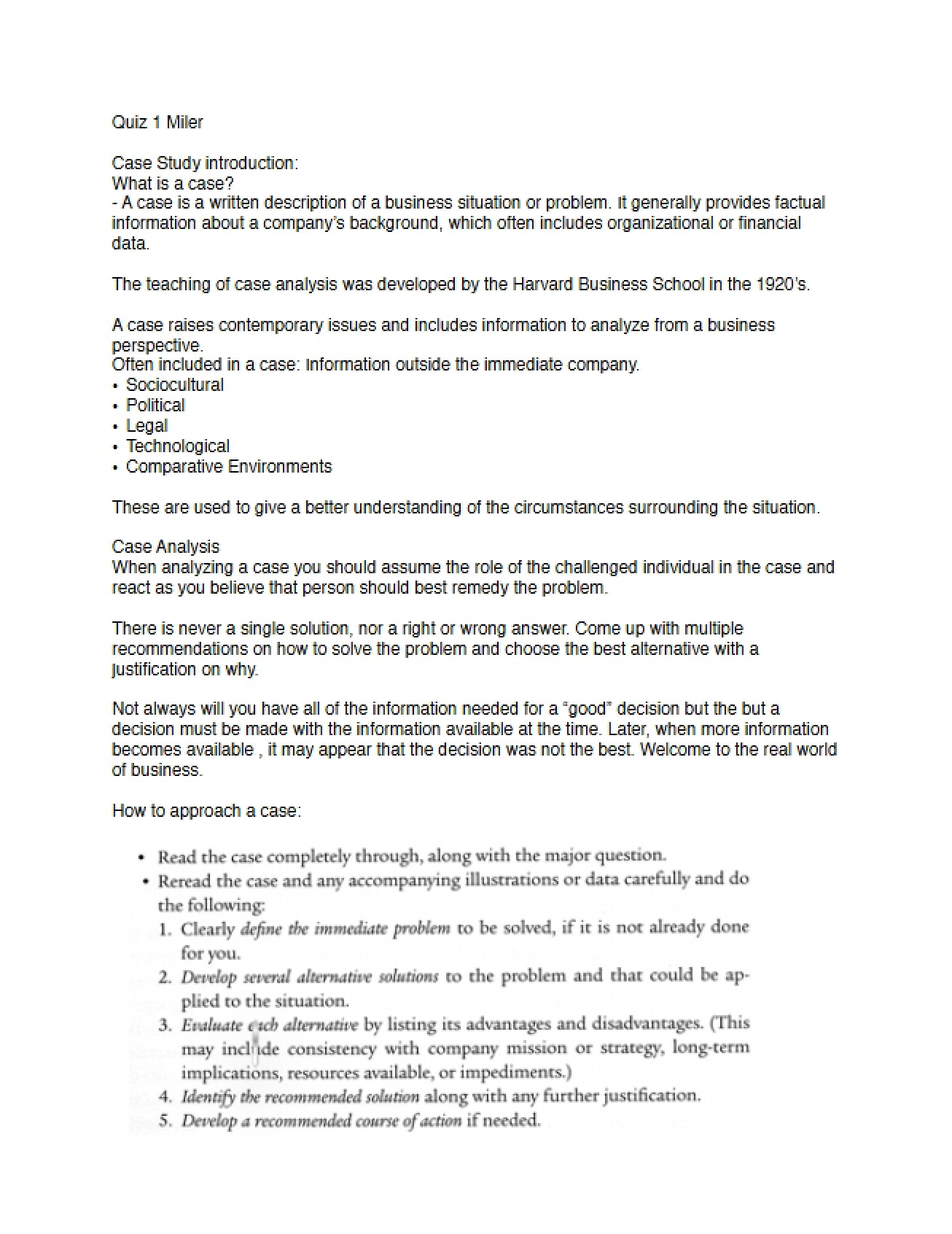 Introduction to the Case Study Method