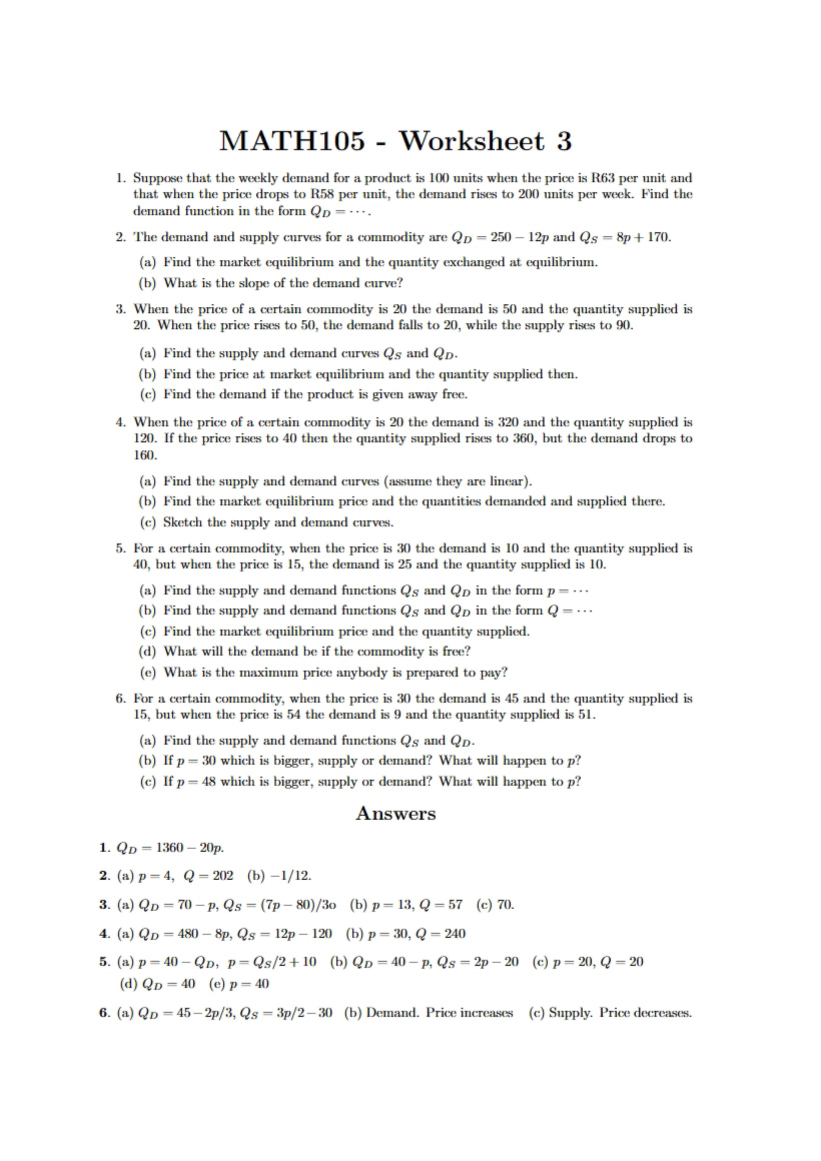Calculus for Business and Social Sciences