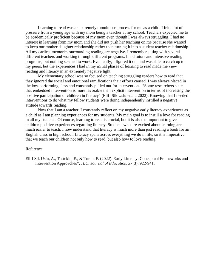 LIT5203 Module 1 Discussion