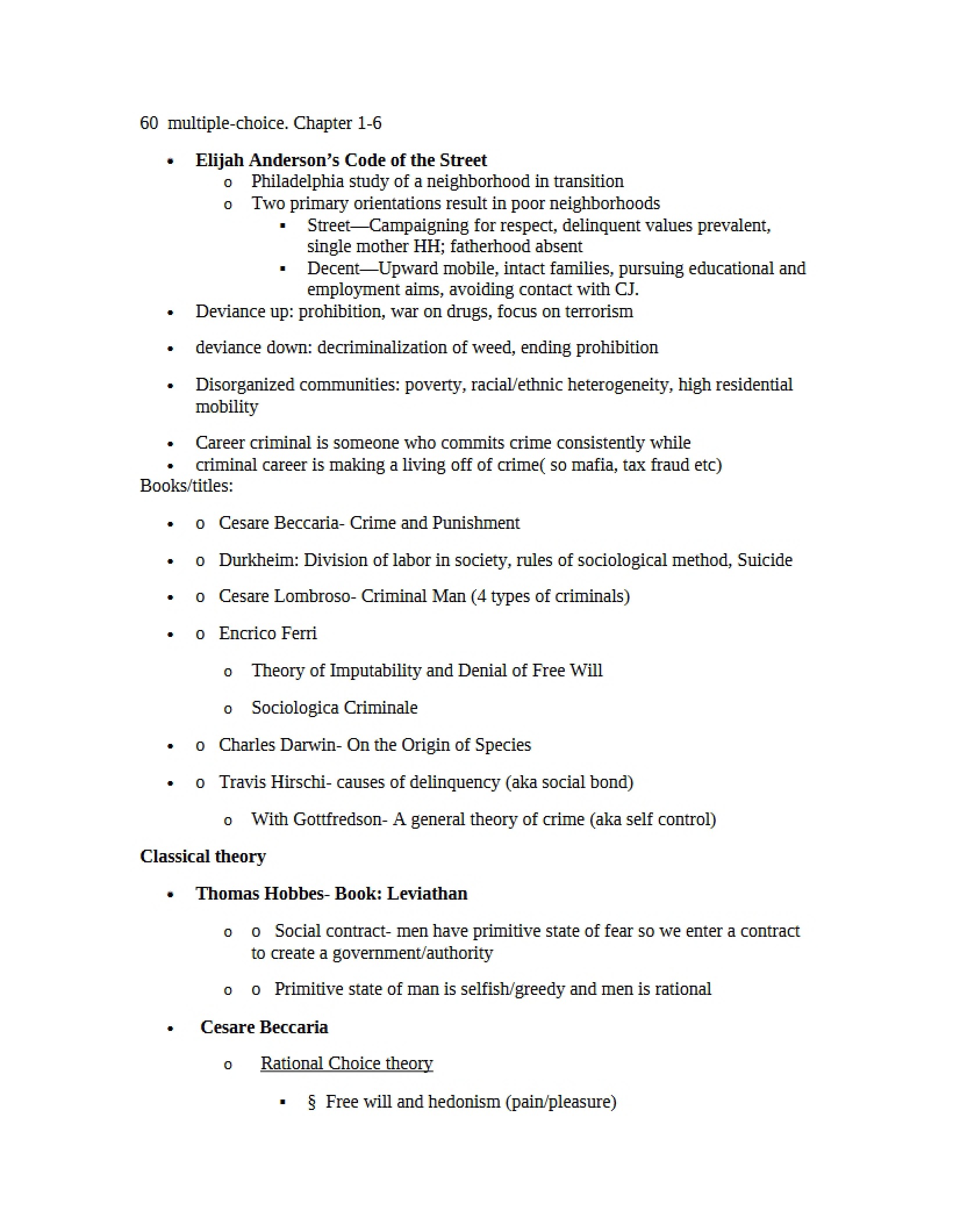 Analysis of the Code of the Street Framework