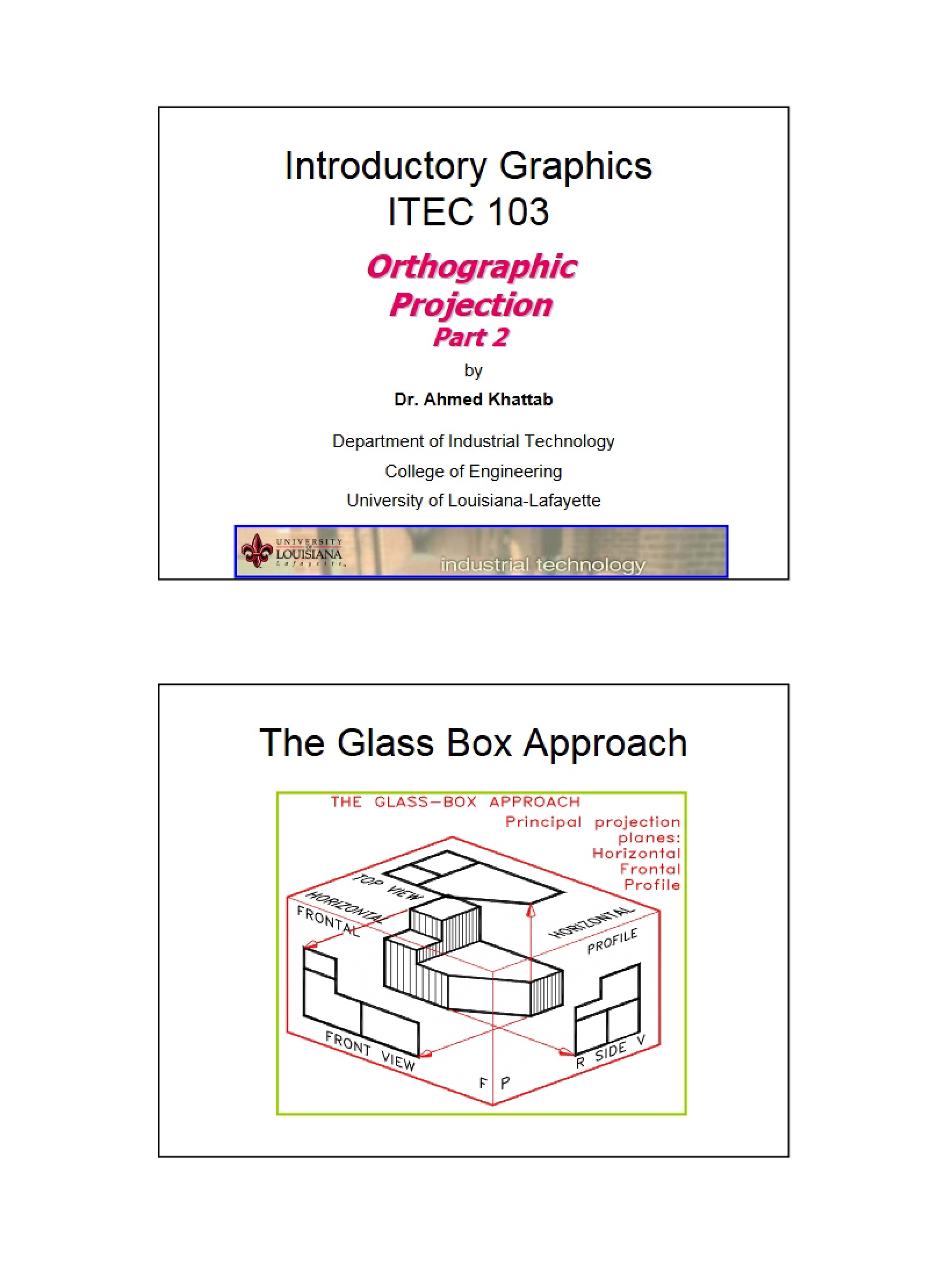 Projection Orthographic