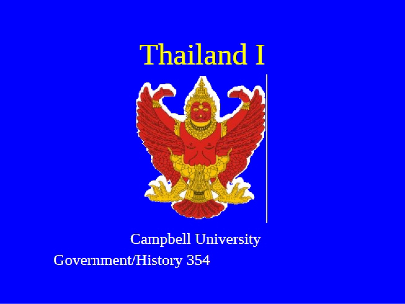 Part I Thailand