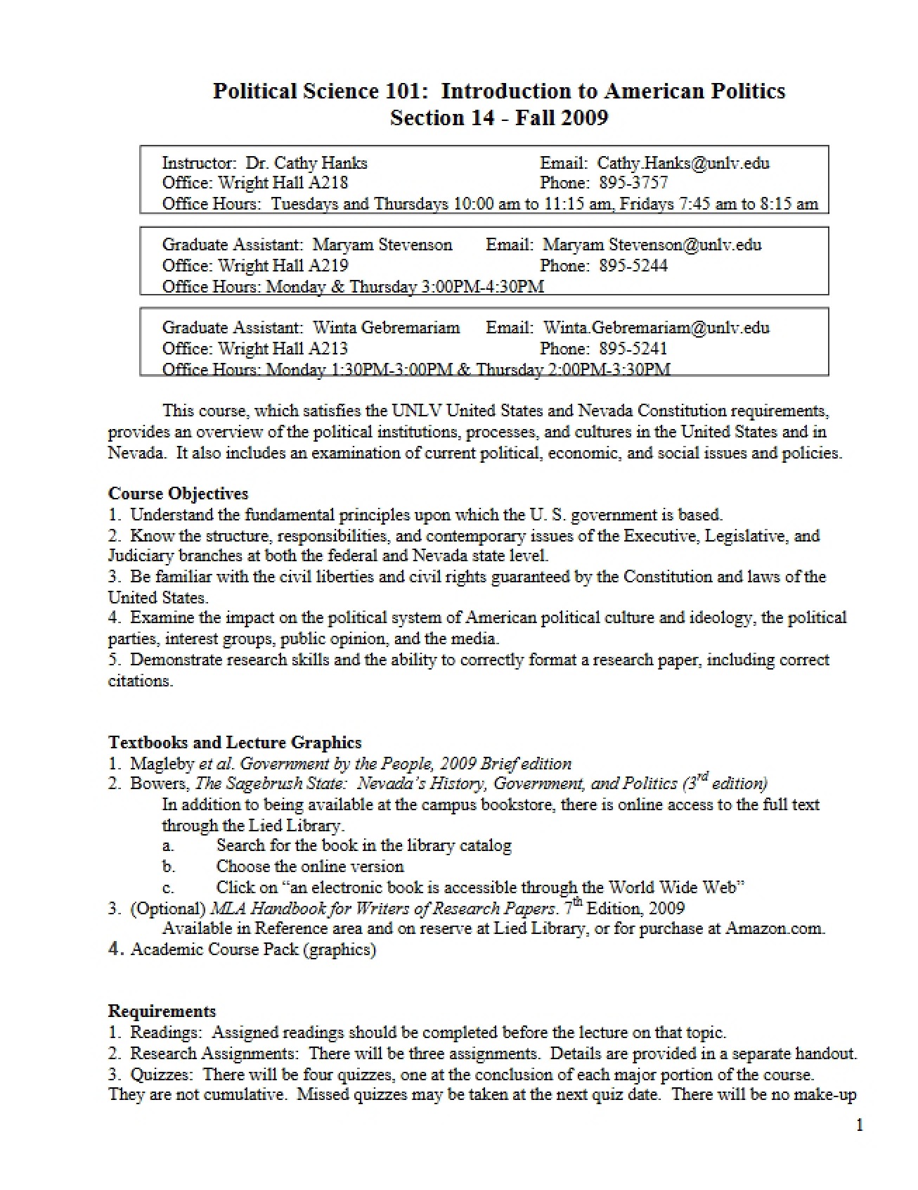 Course Outline
