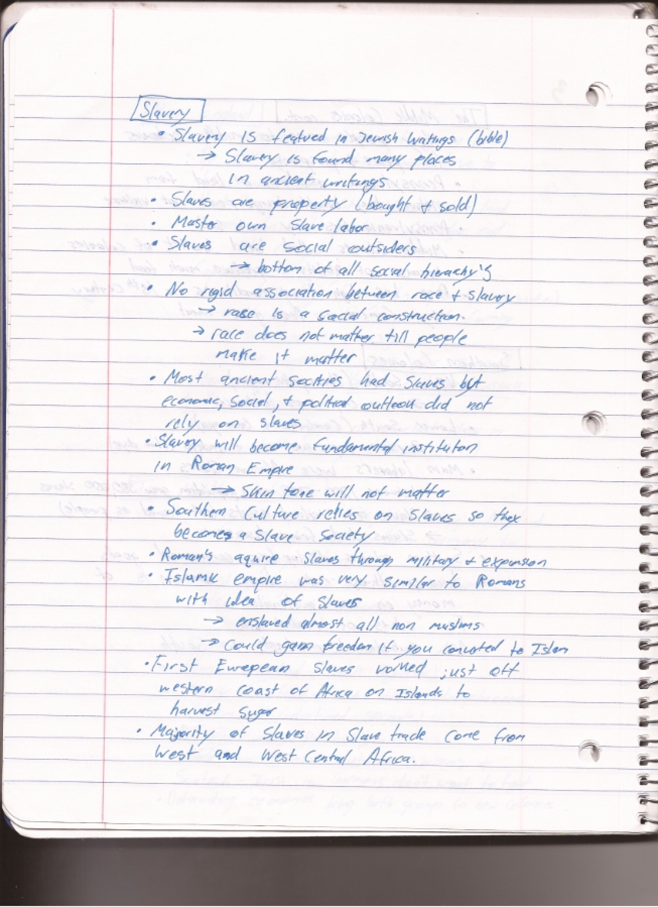 Course Notes Early America