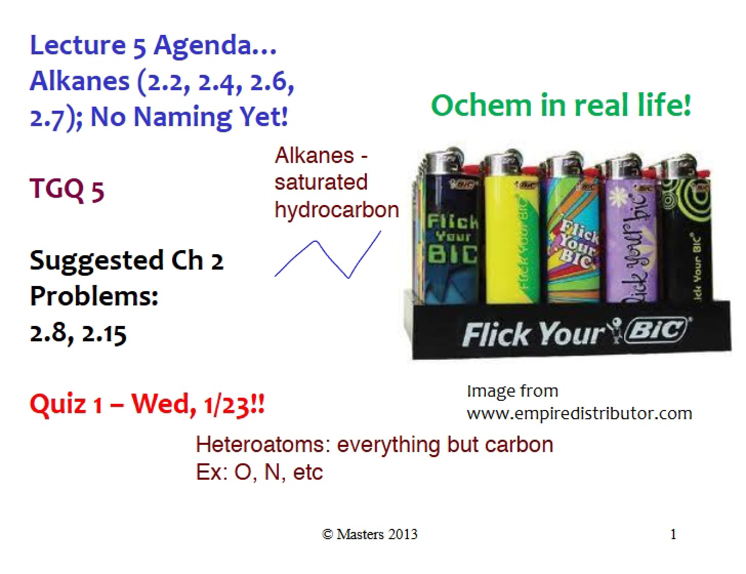 Lecture 5 Alkanes