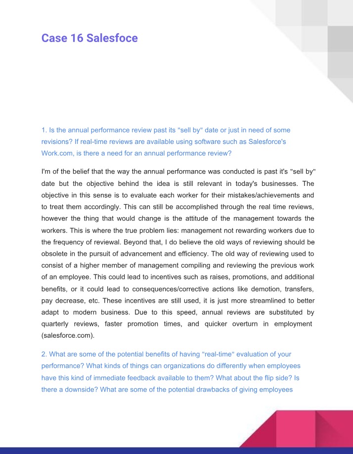 Case 16 - Salesforce