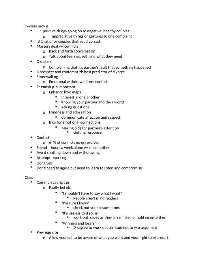Lecture Notes on Human Sexuality
