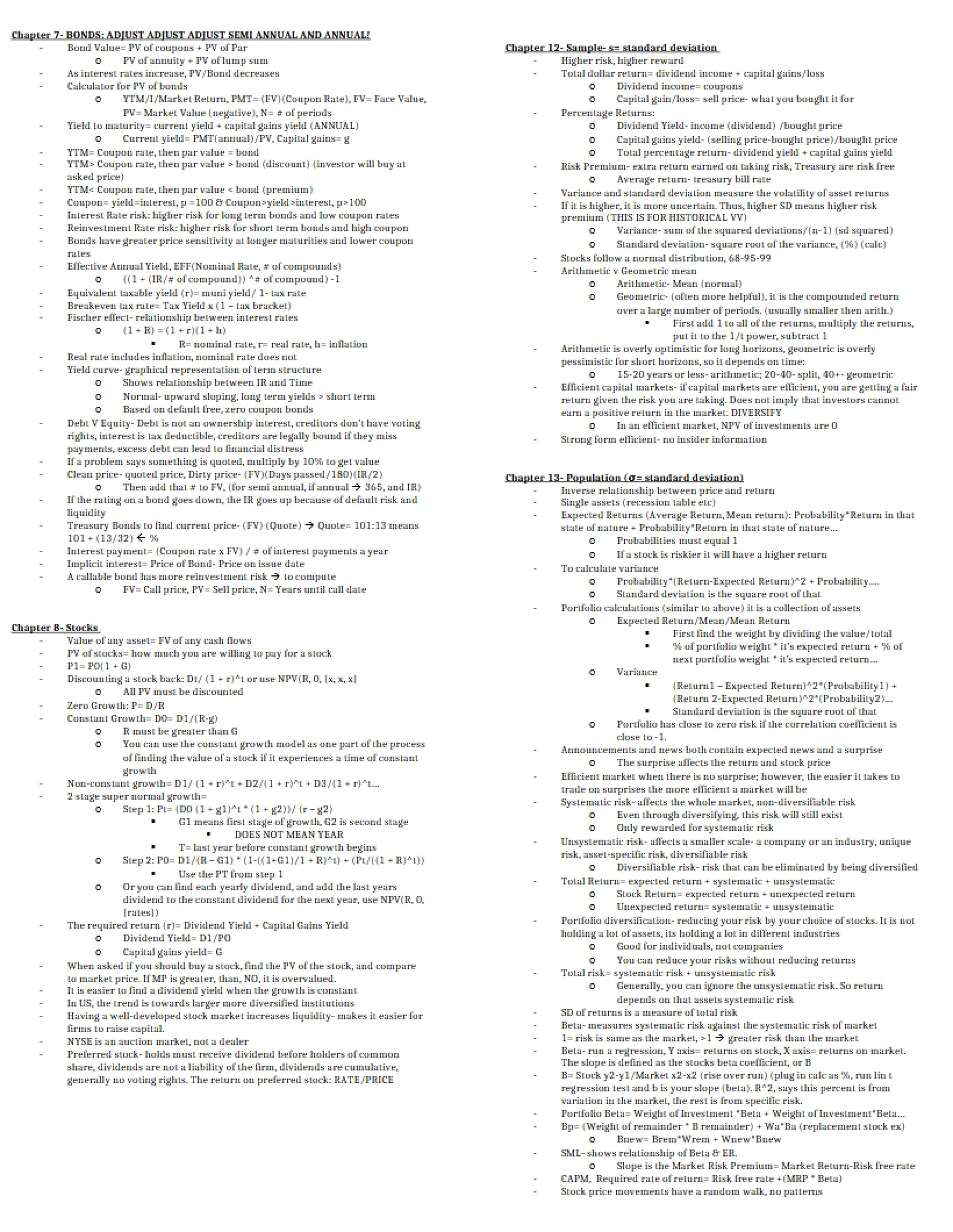Business Finance - Chapter 7