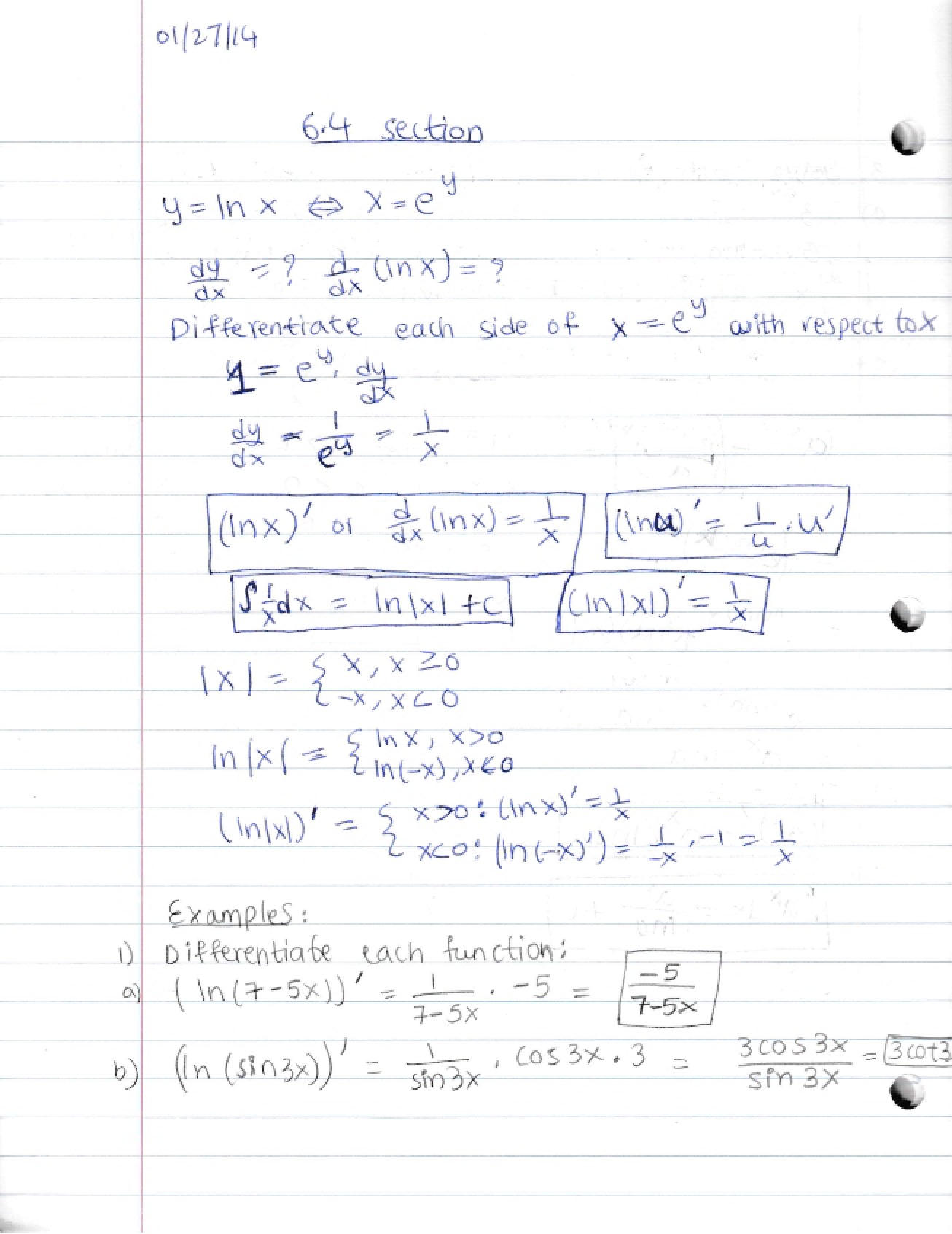 Sections 6.4, 6.6, and 6.7