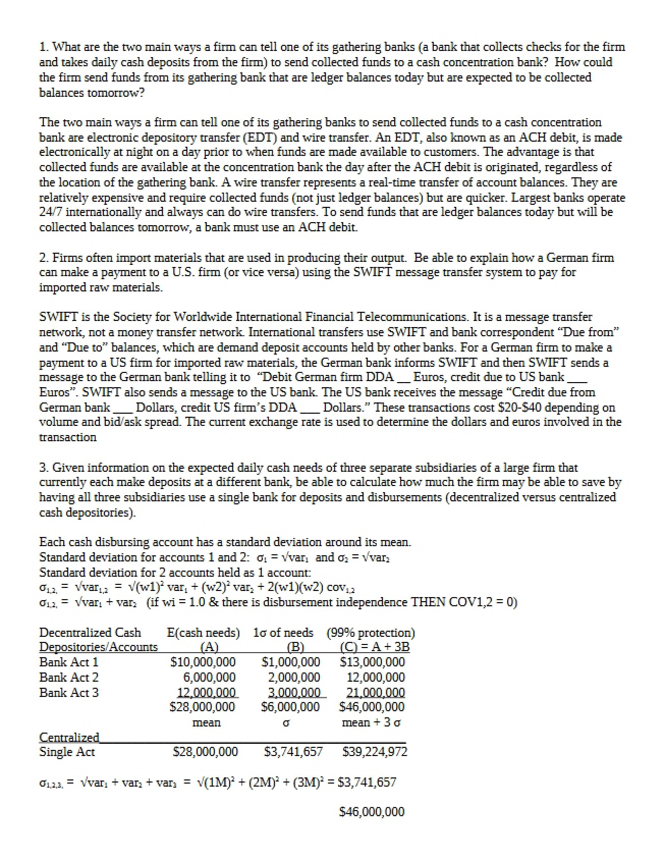 Short-Term Financial Management Course Notes