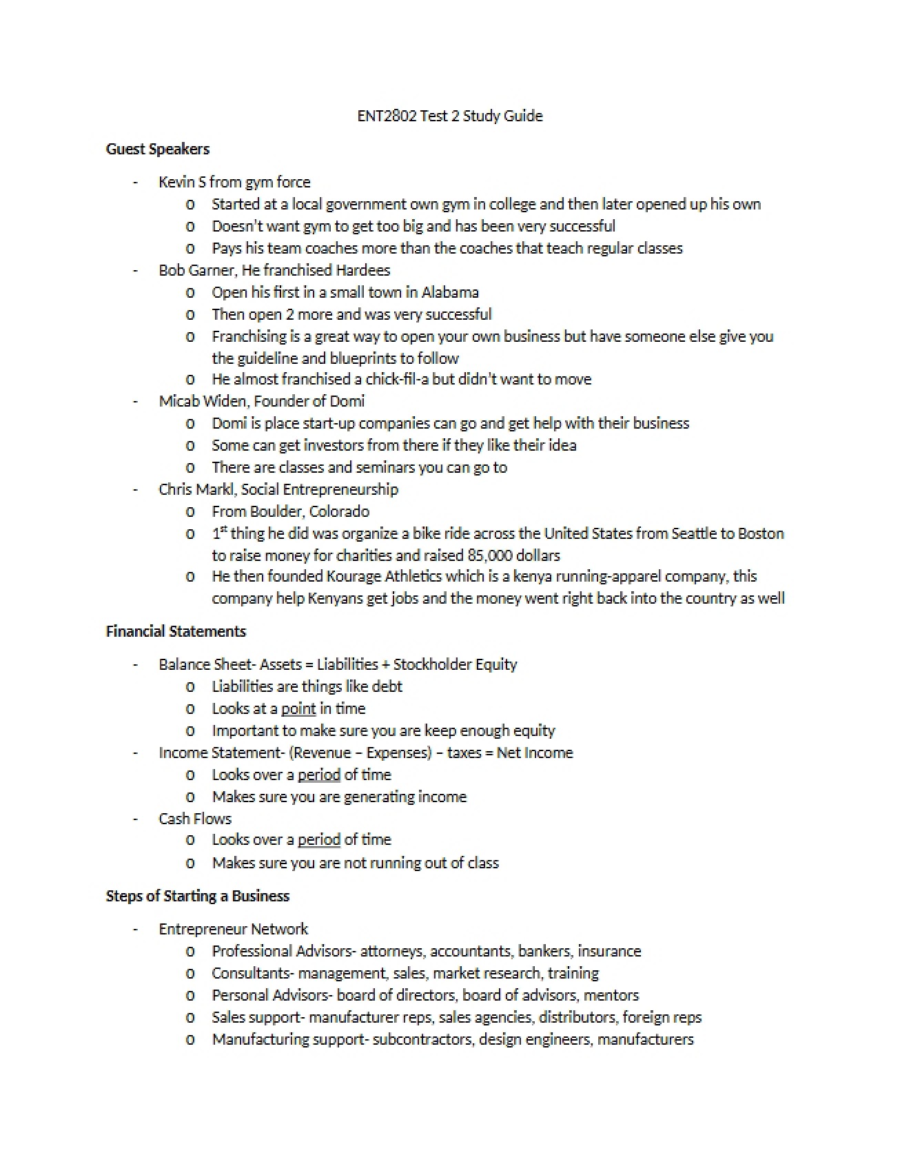 Second Test for Entrepreneurship and Contemporary Society