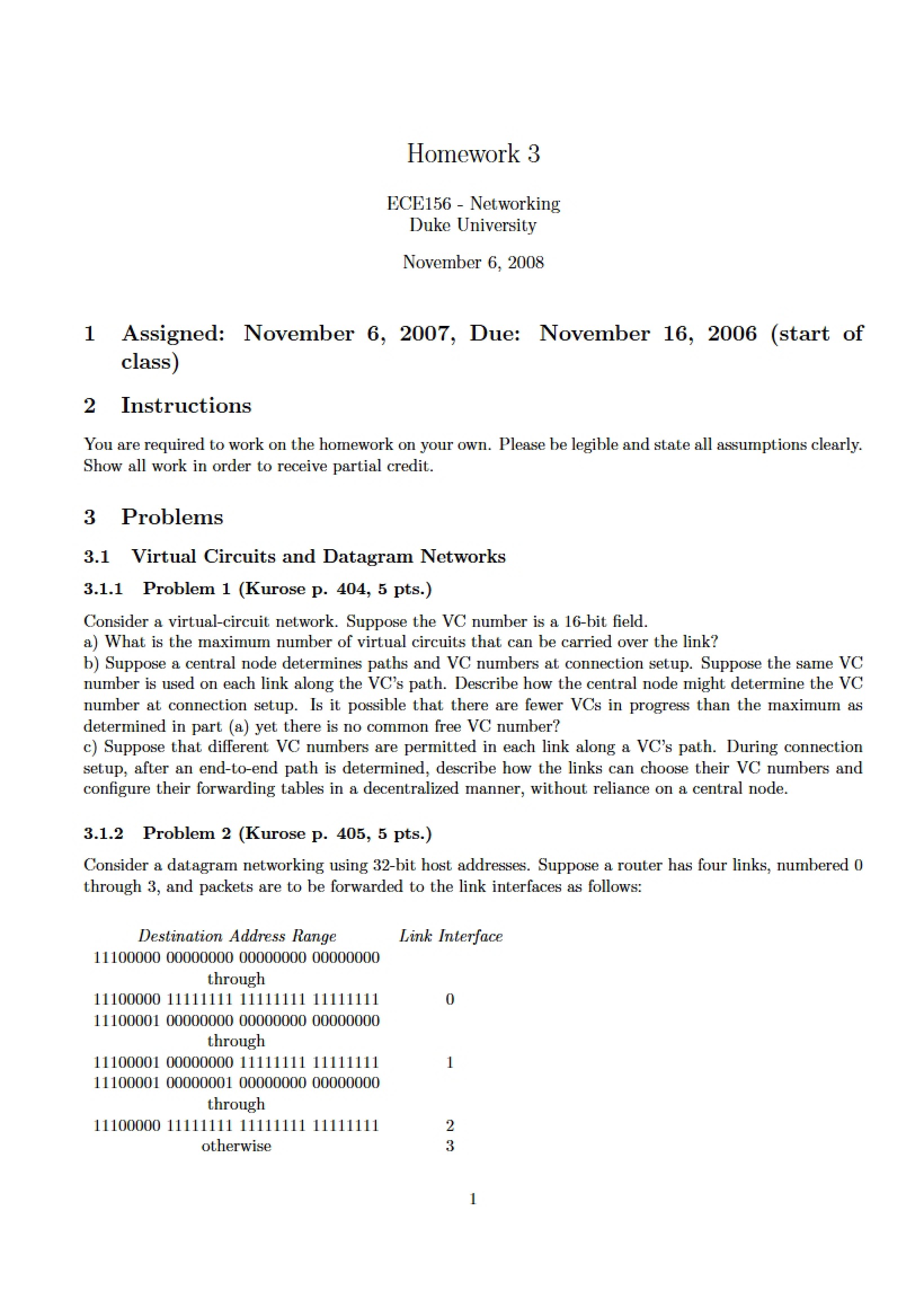 Third Assignment
