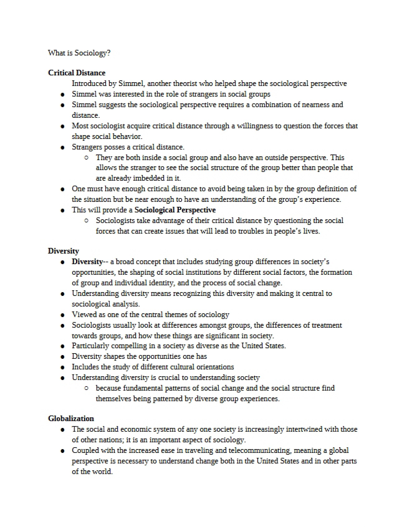 Defining Sociology
