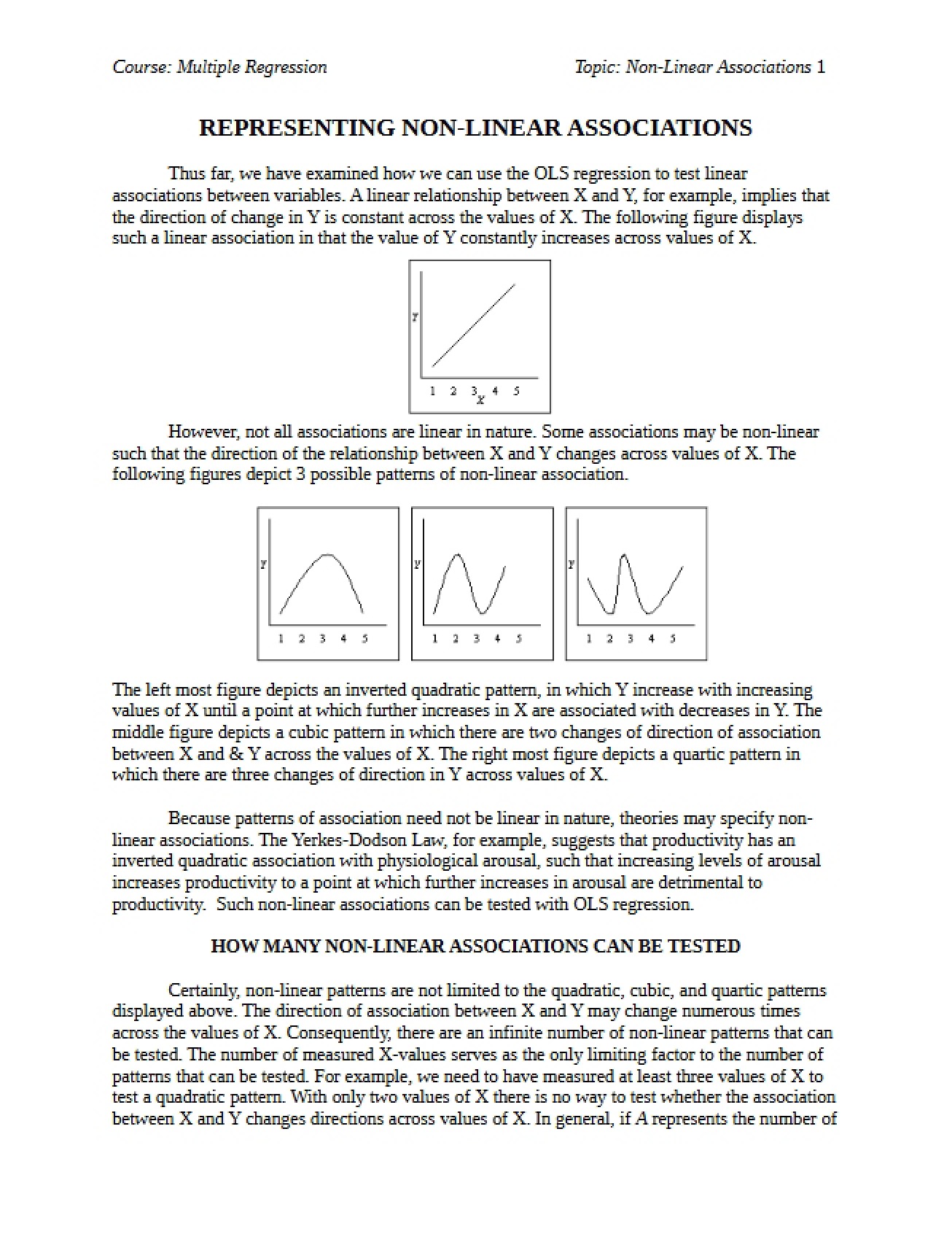 Association Non-Linear