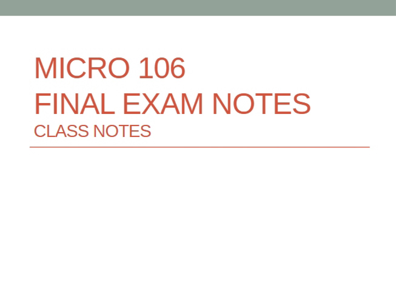 Microbiology Final Exam Notes