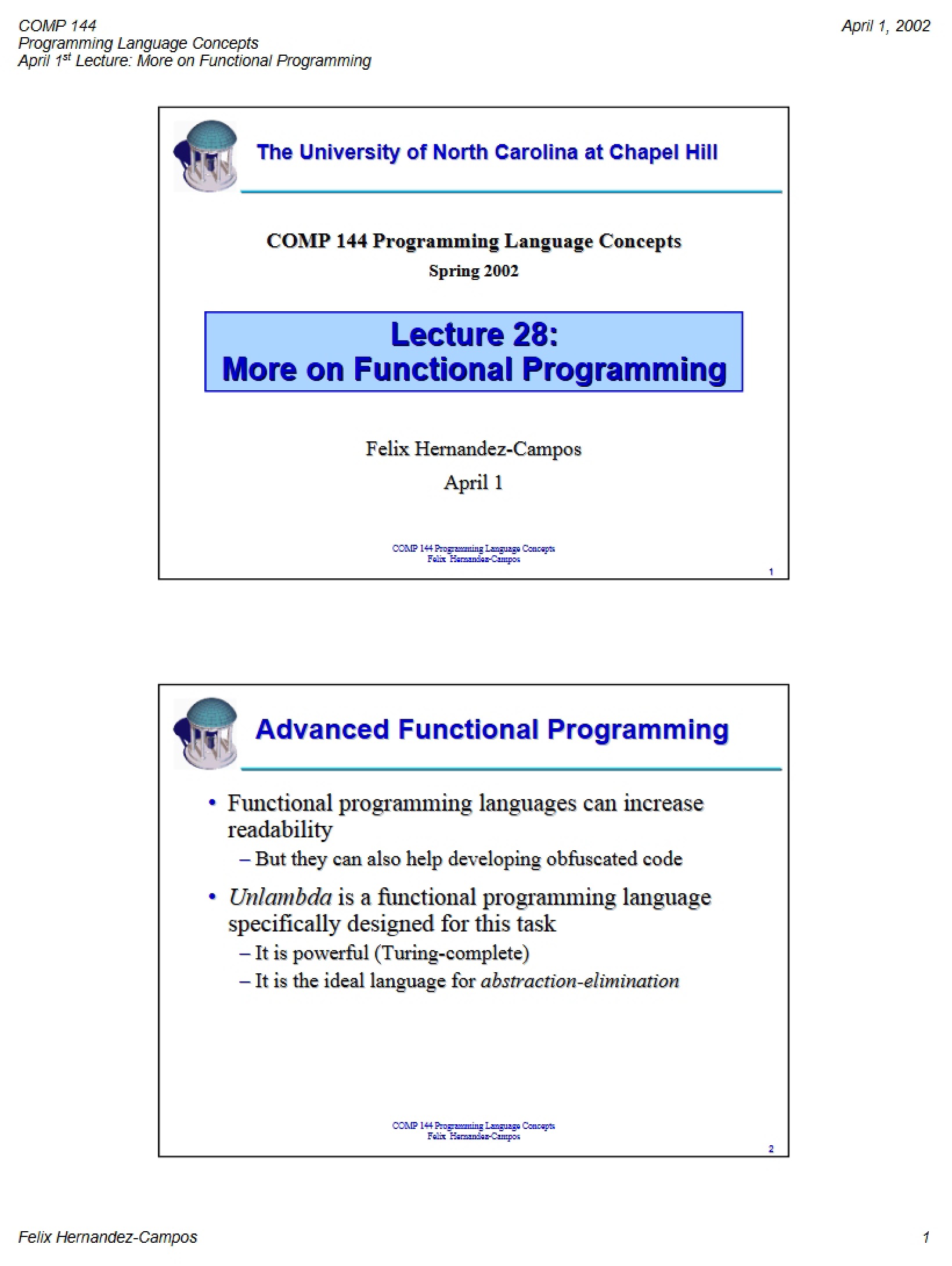 Functional Programming Expanded