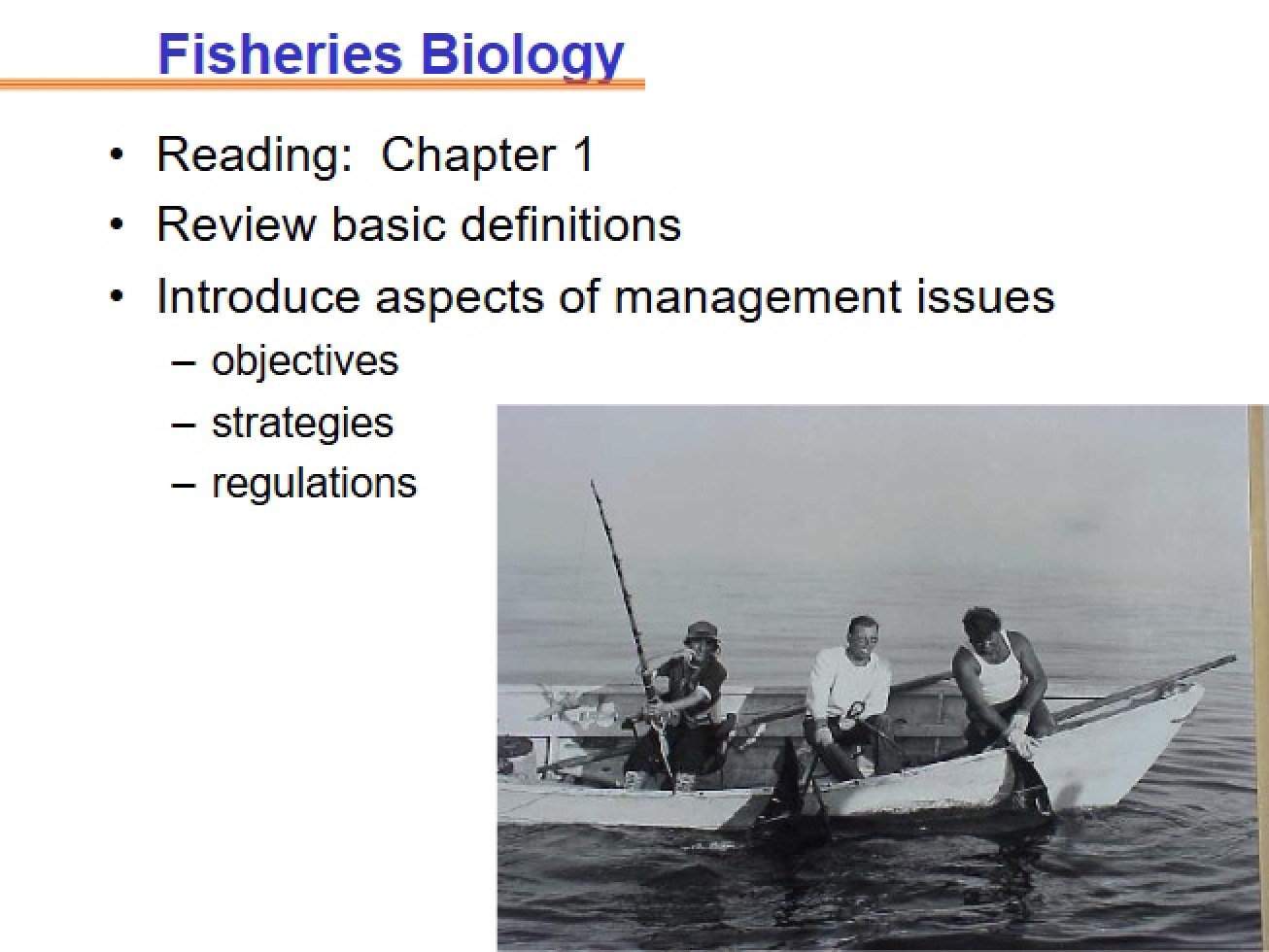 Biology of Fisheries