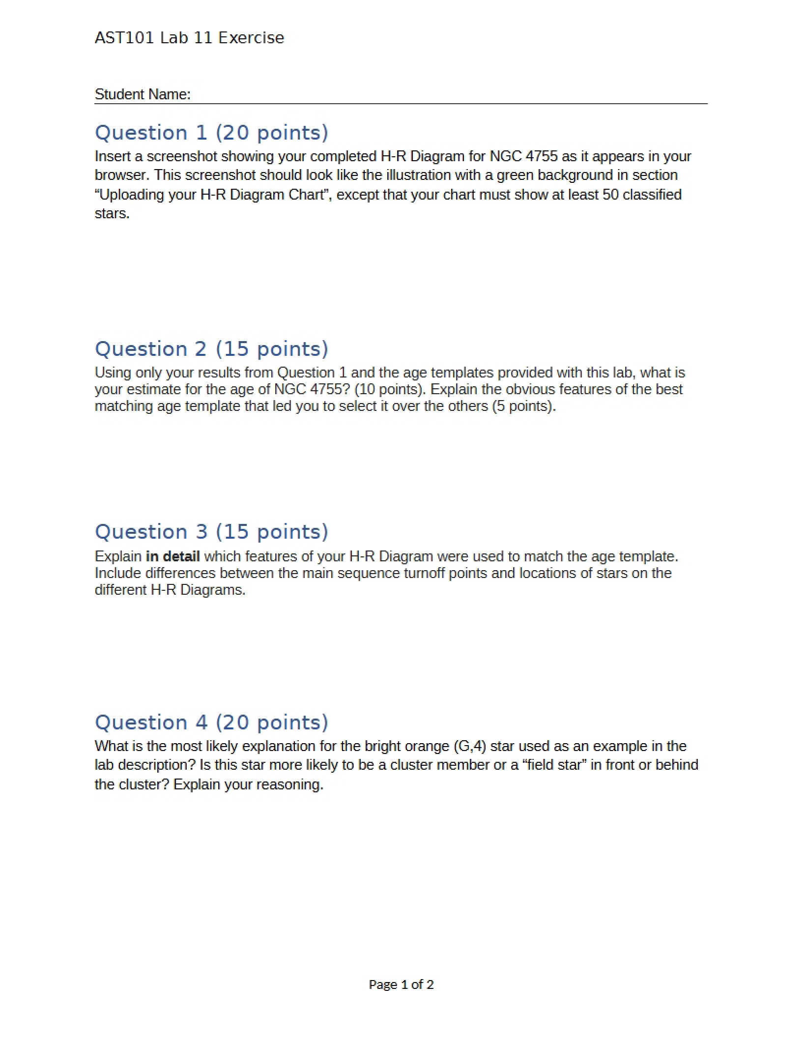 Exercise for Lab 11