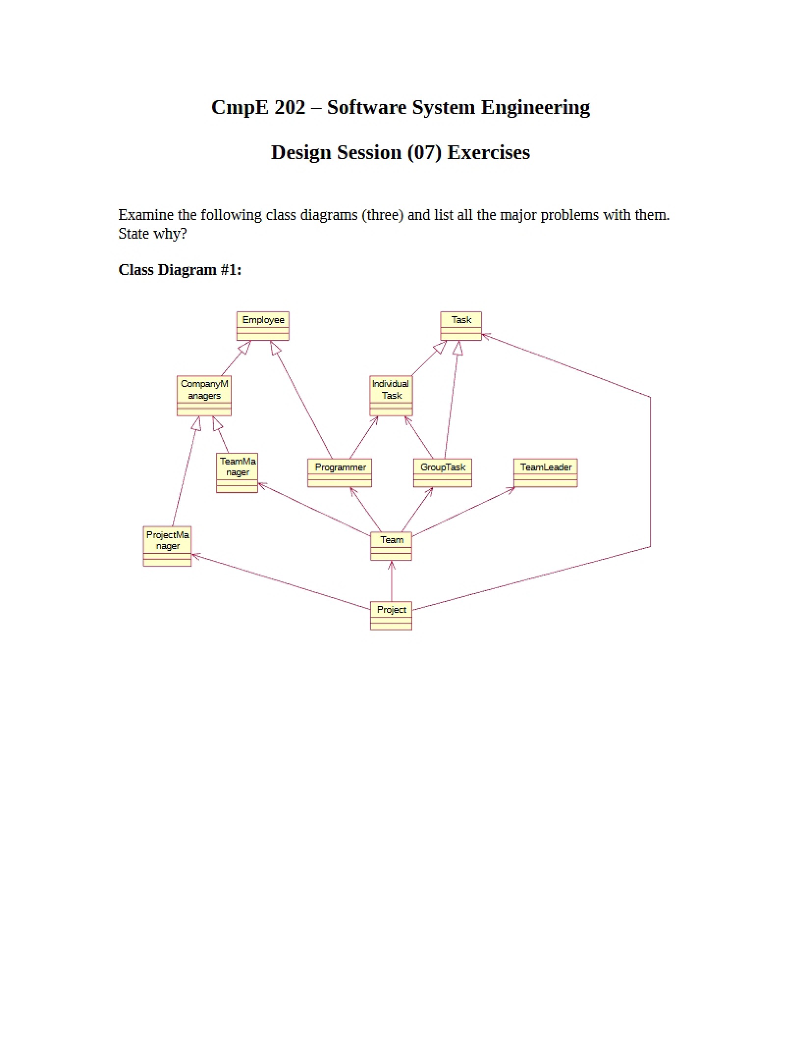 Software Systems Engineering Course Overview