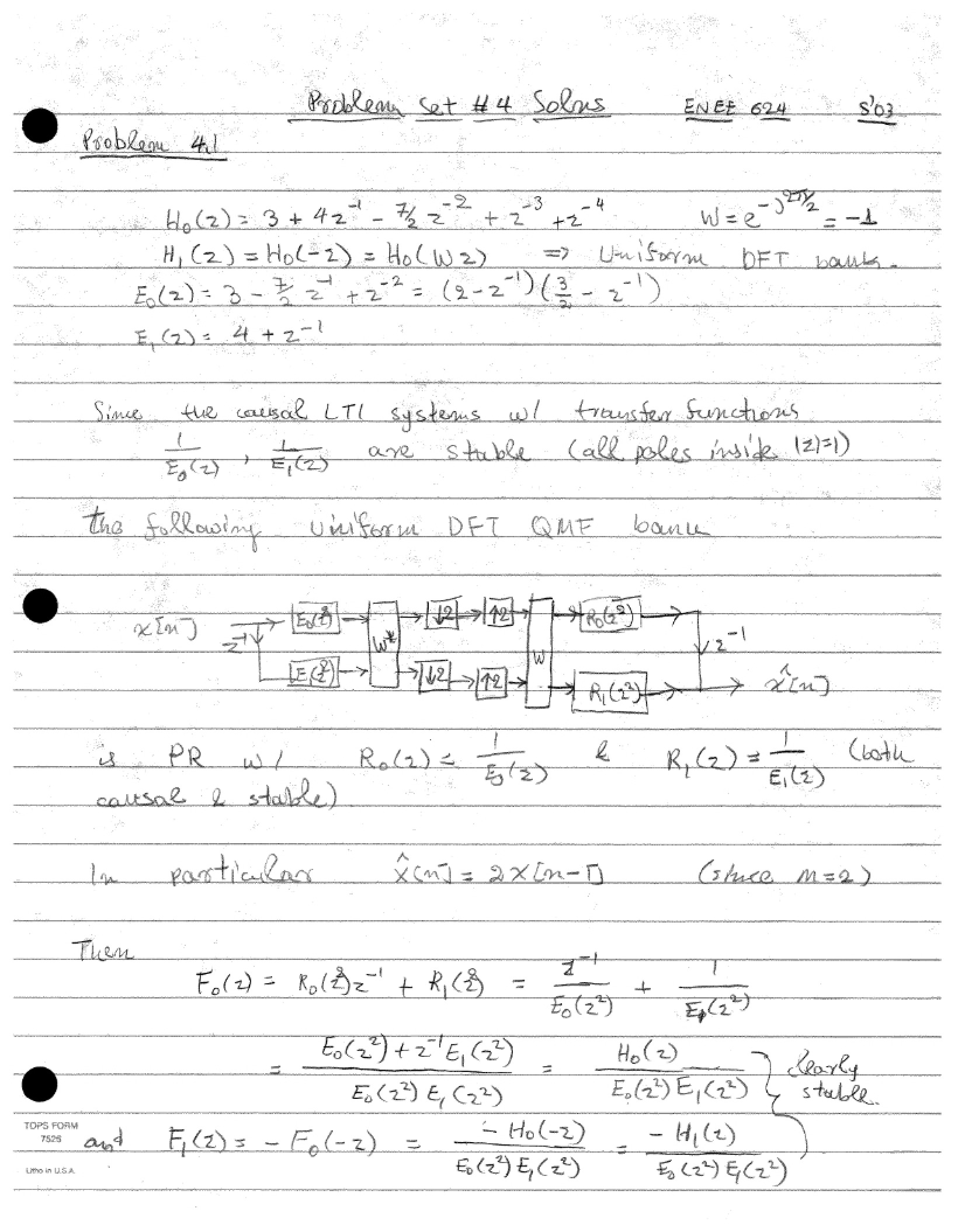 Answers for Problem Set Four