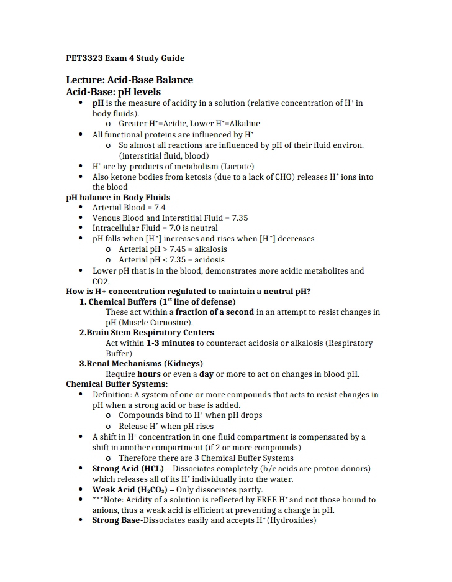 Guide for Exam Four