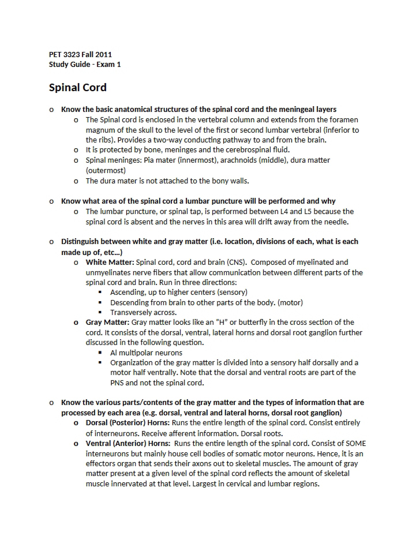 Exam 1 Guide