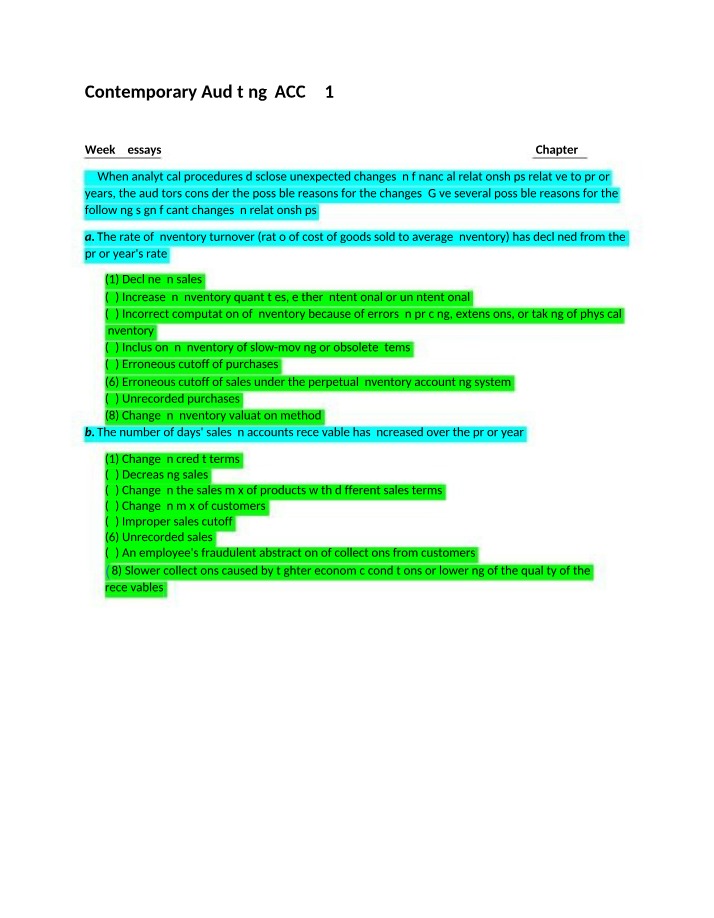 Week 3-3 Essays (ACCT491)