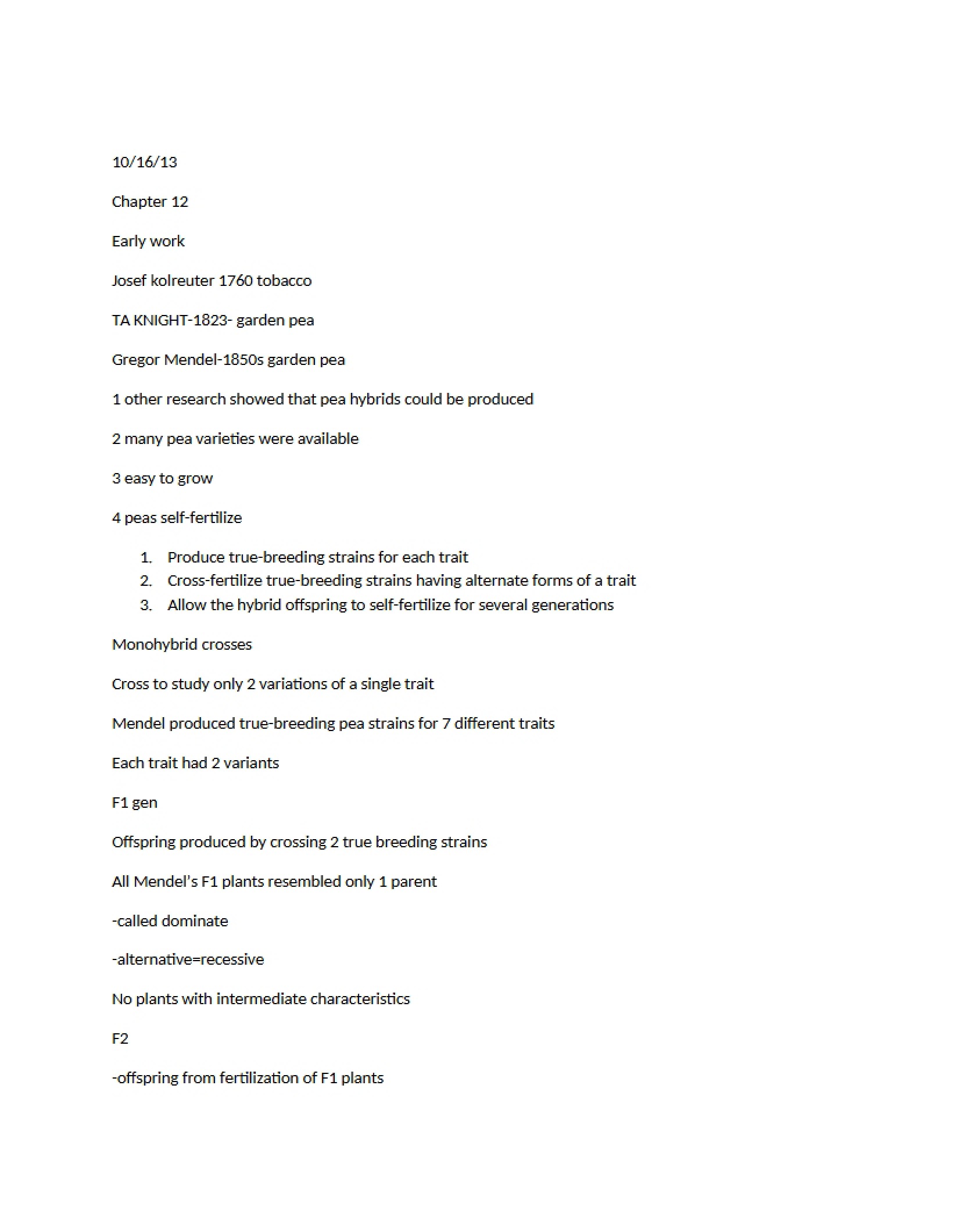 Biology Chapter 12