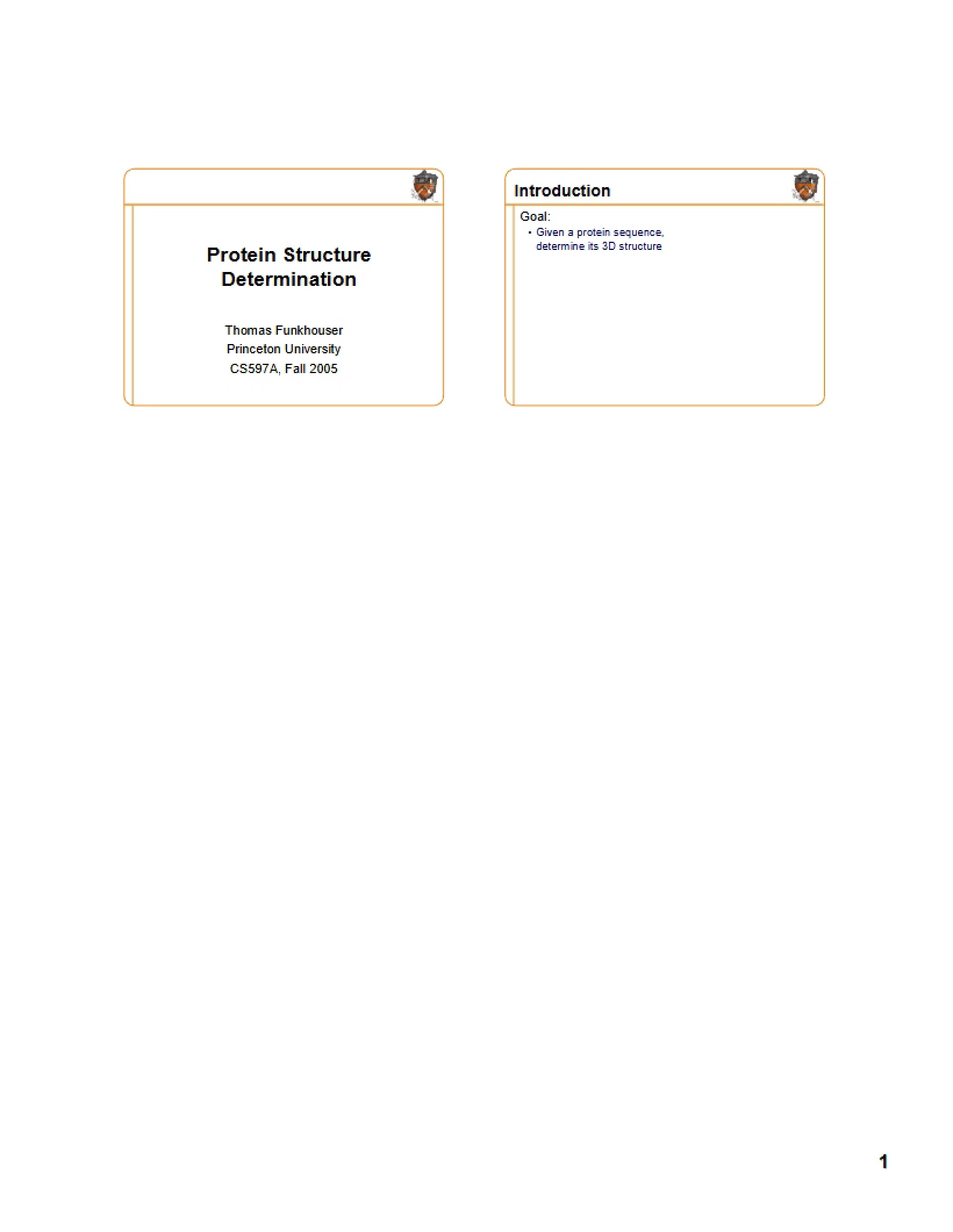 Determining Protein Structure