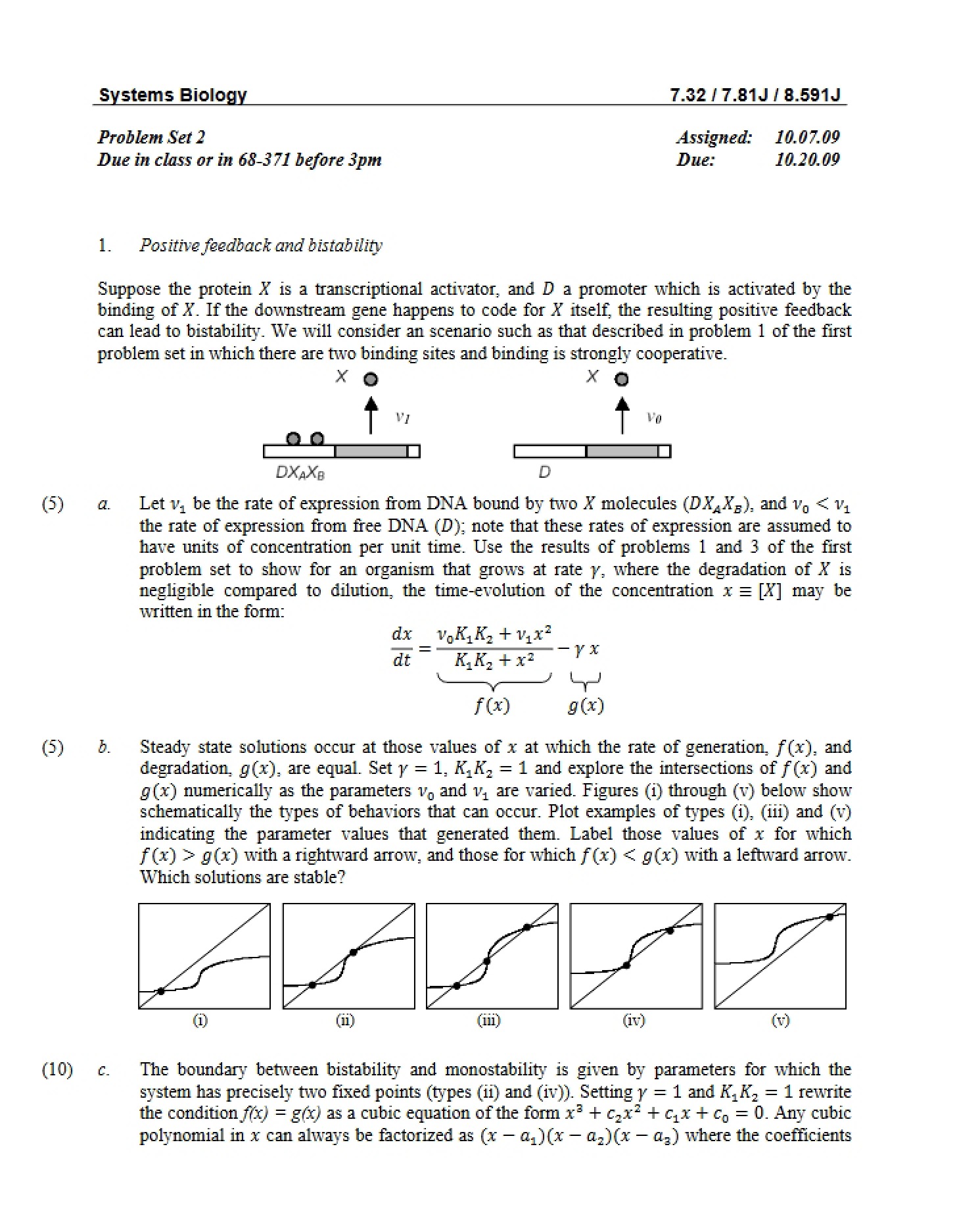 Second Problem Set