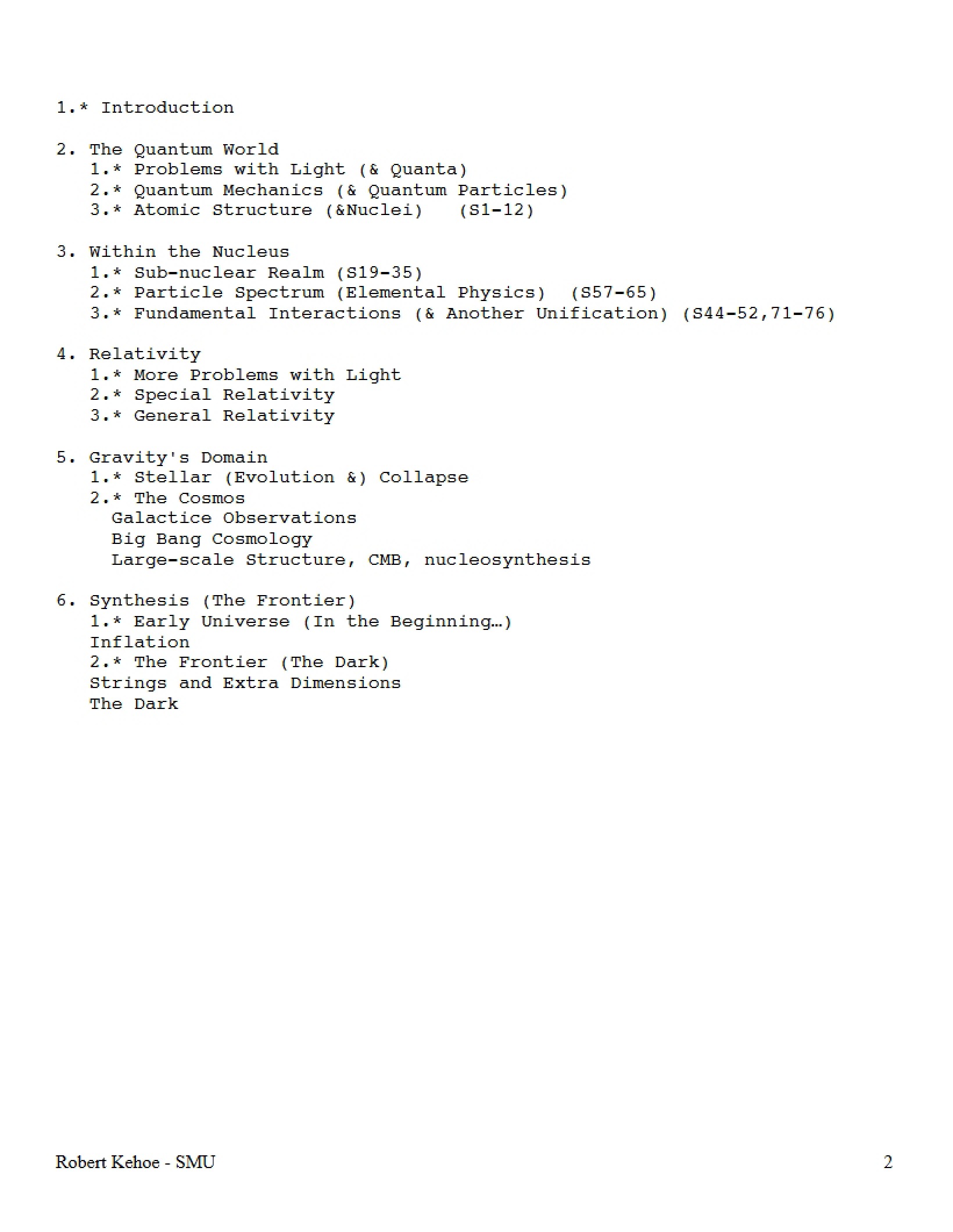 Modern Physics Study Notes