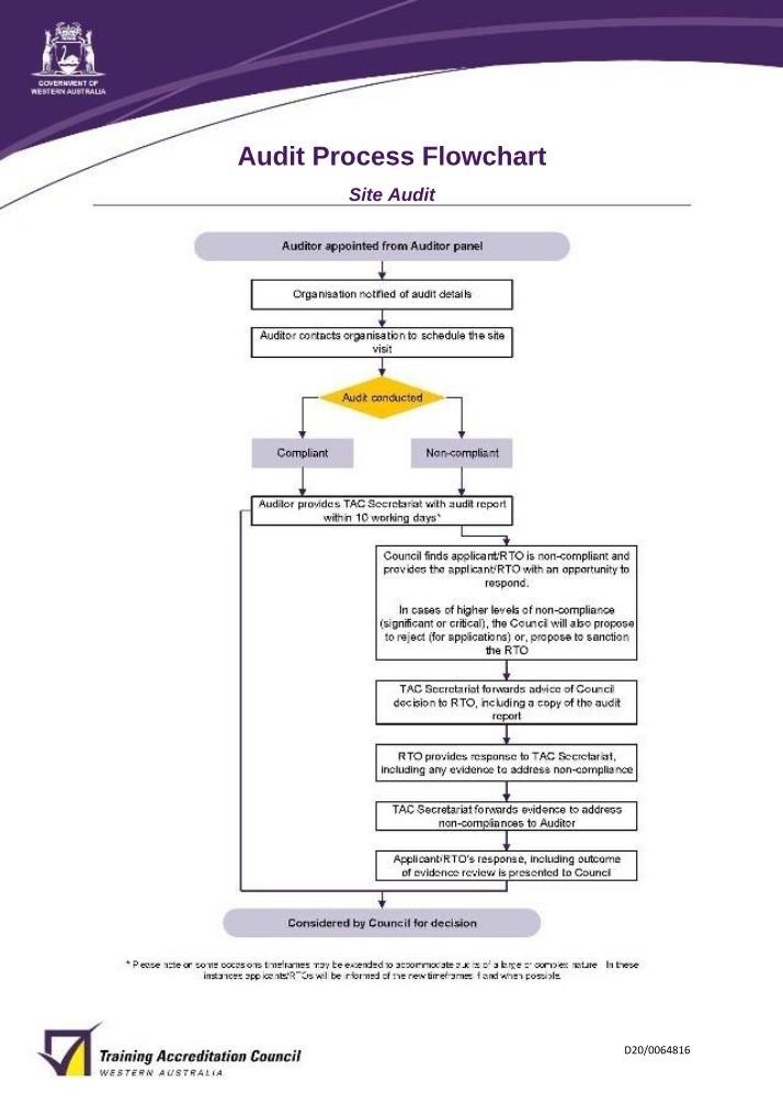Audit Process Flowchart for Efficient Site Audits