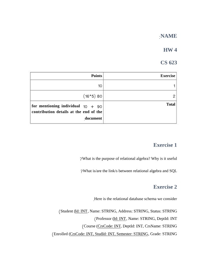 Relational Algebra - Purpose and Links