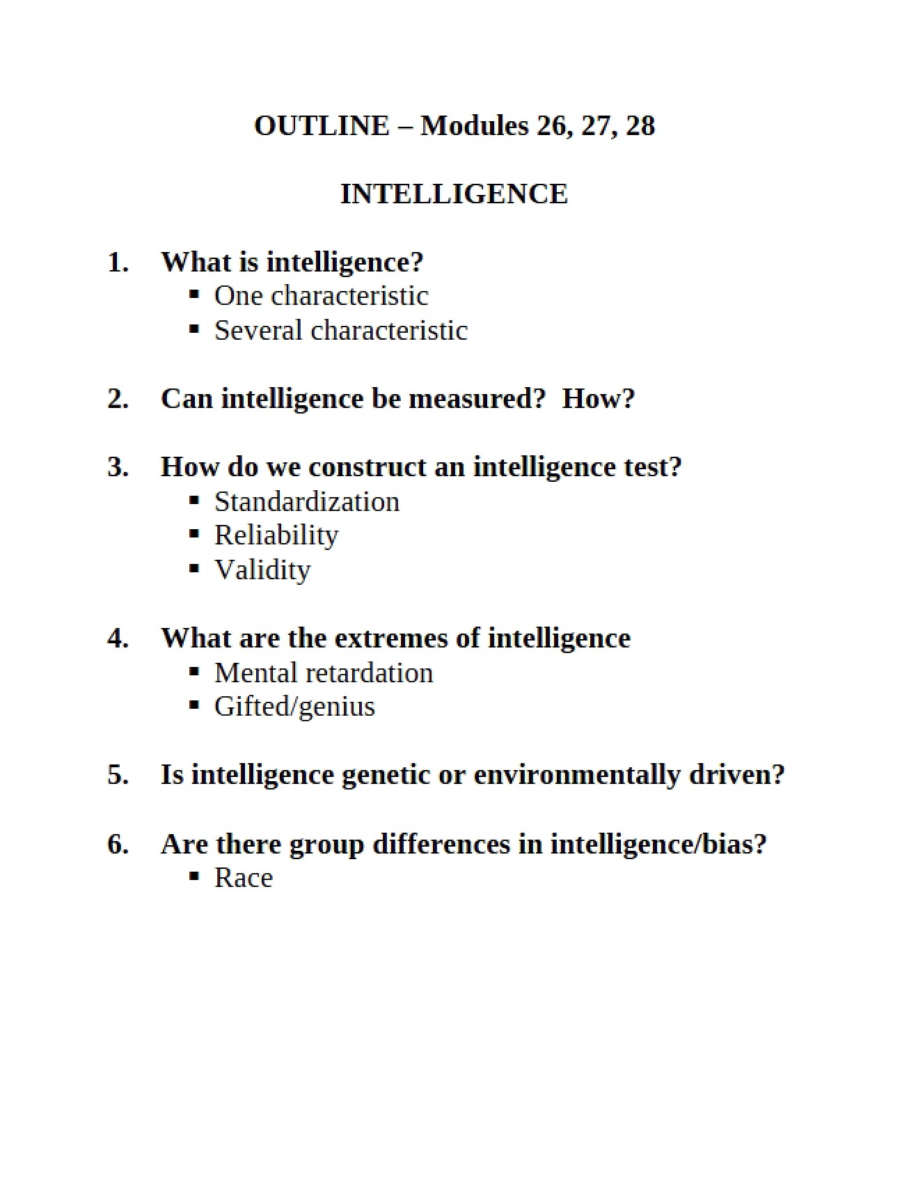 Human Intelligence 3
