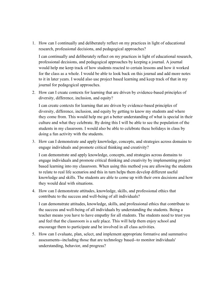 Reflective Practices - How to Continually Reflect