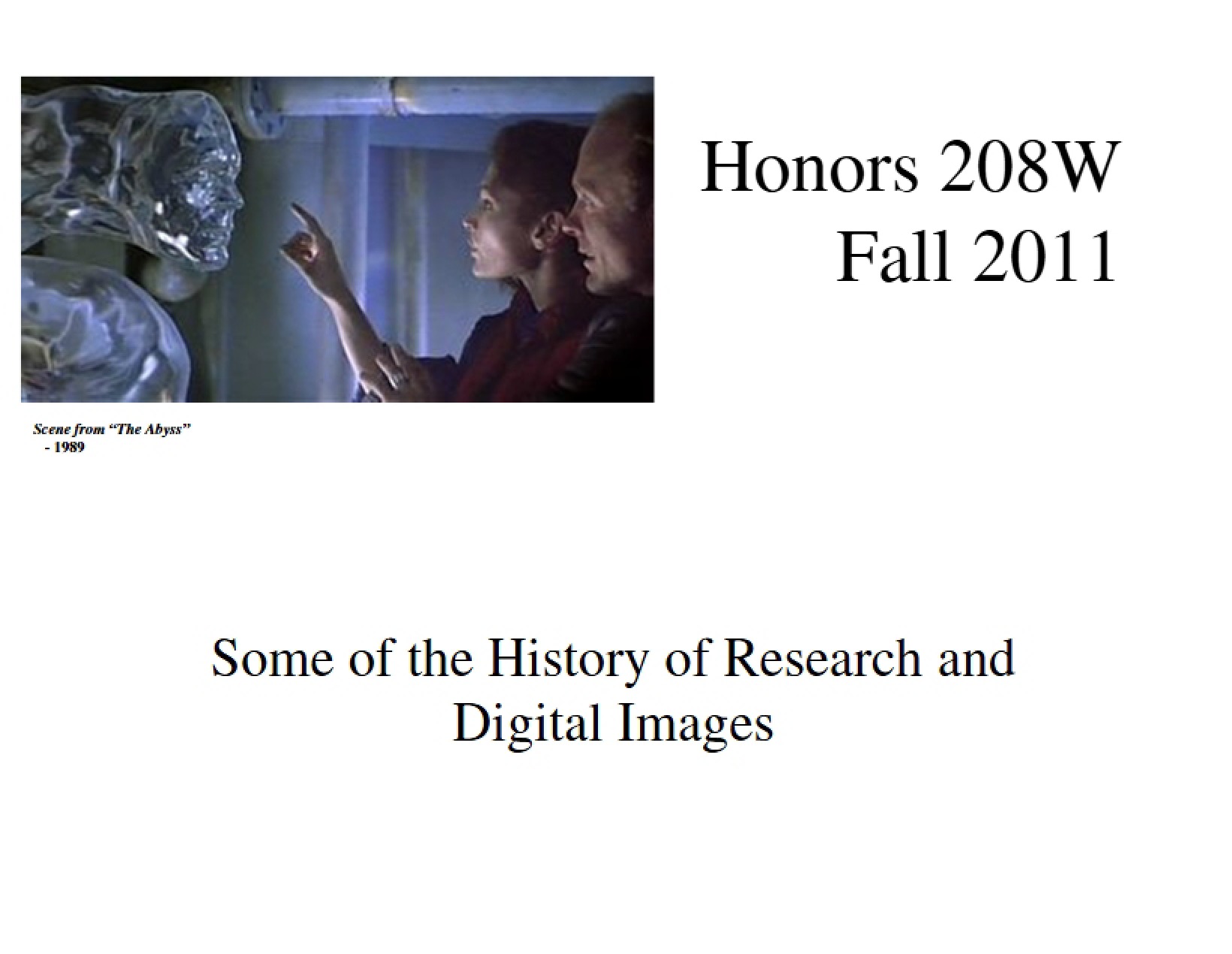 Digital Images and Research History