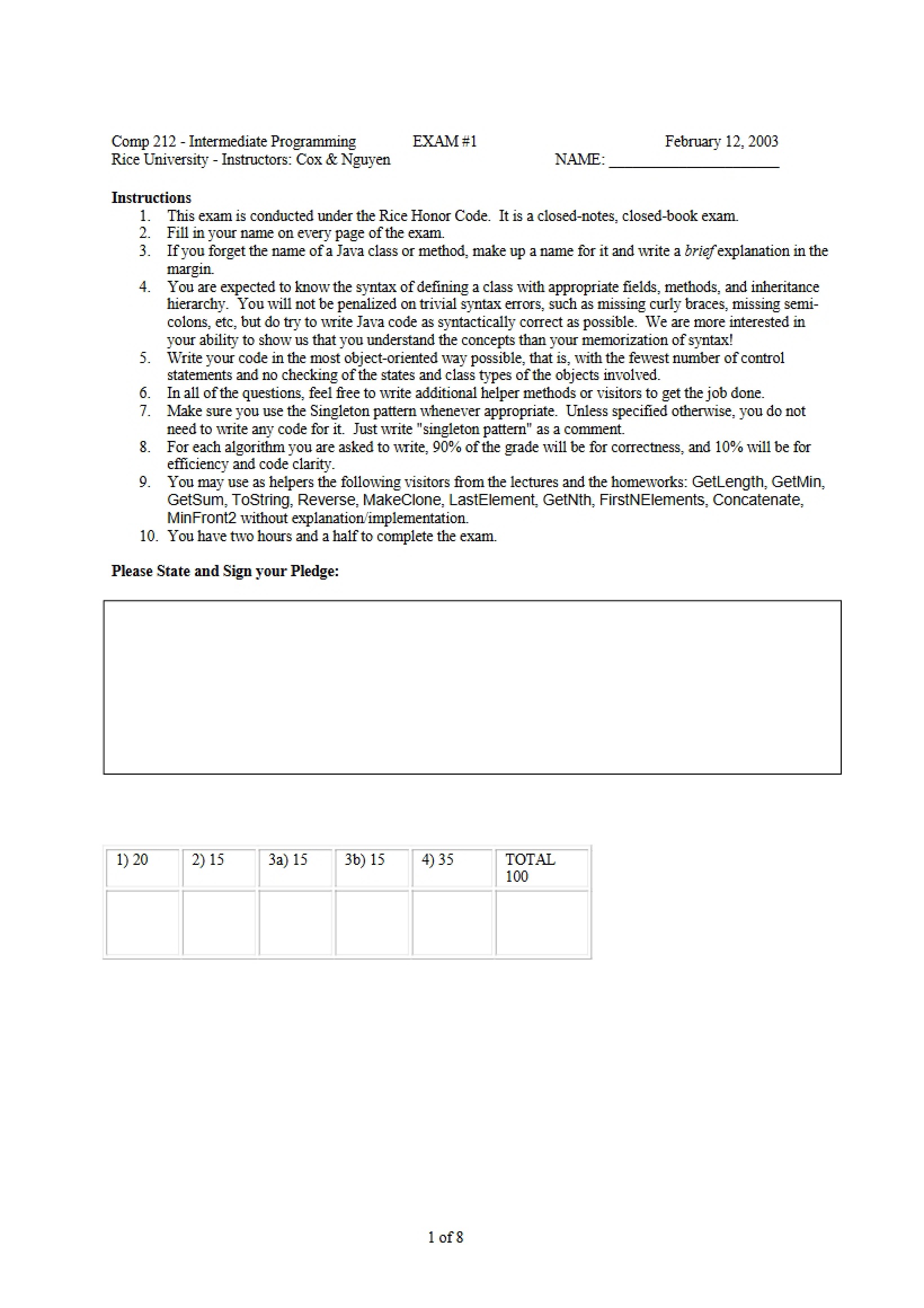 Intermediate Programming Notes