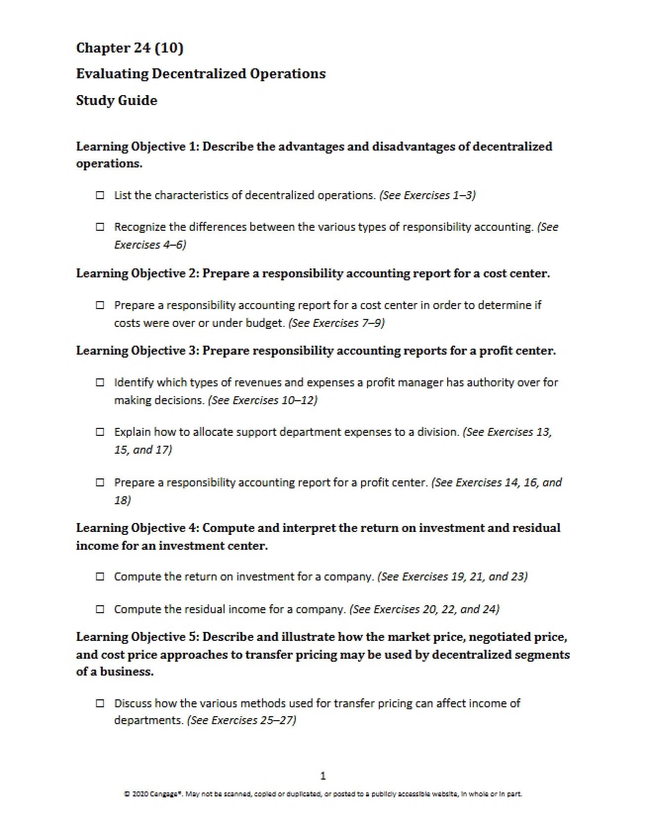Study Guide Ten