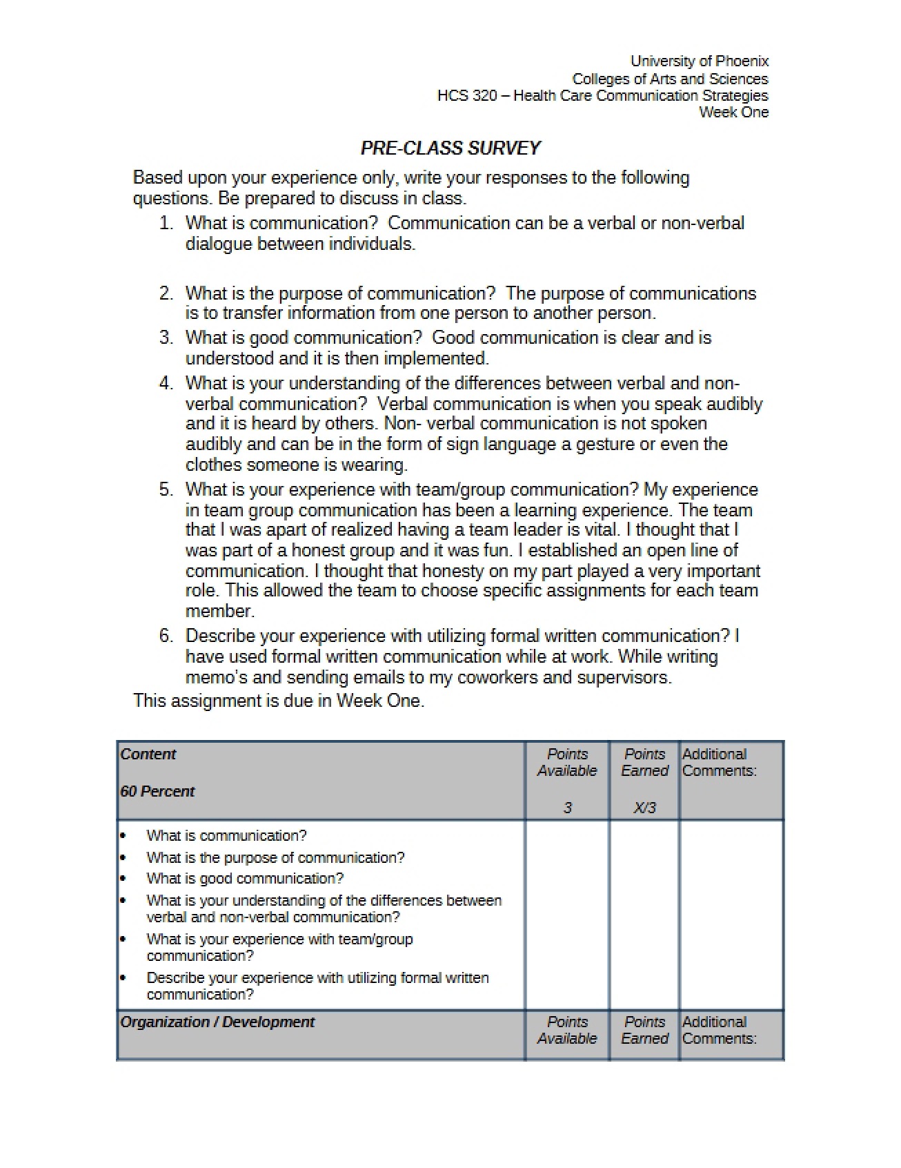 Survey Before Class