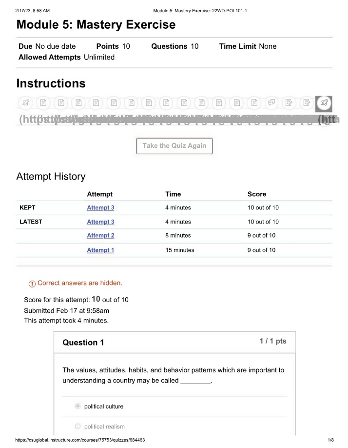 Mastery Exercise - Module 5