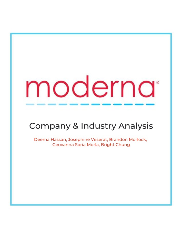 Group Project - Moderna