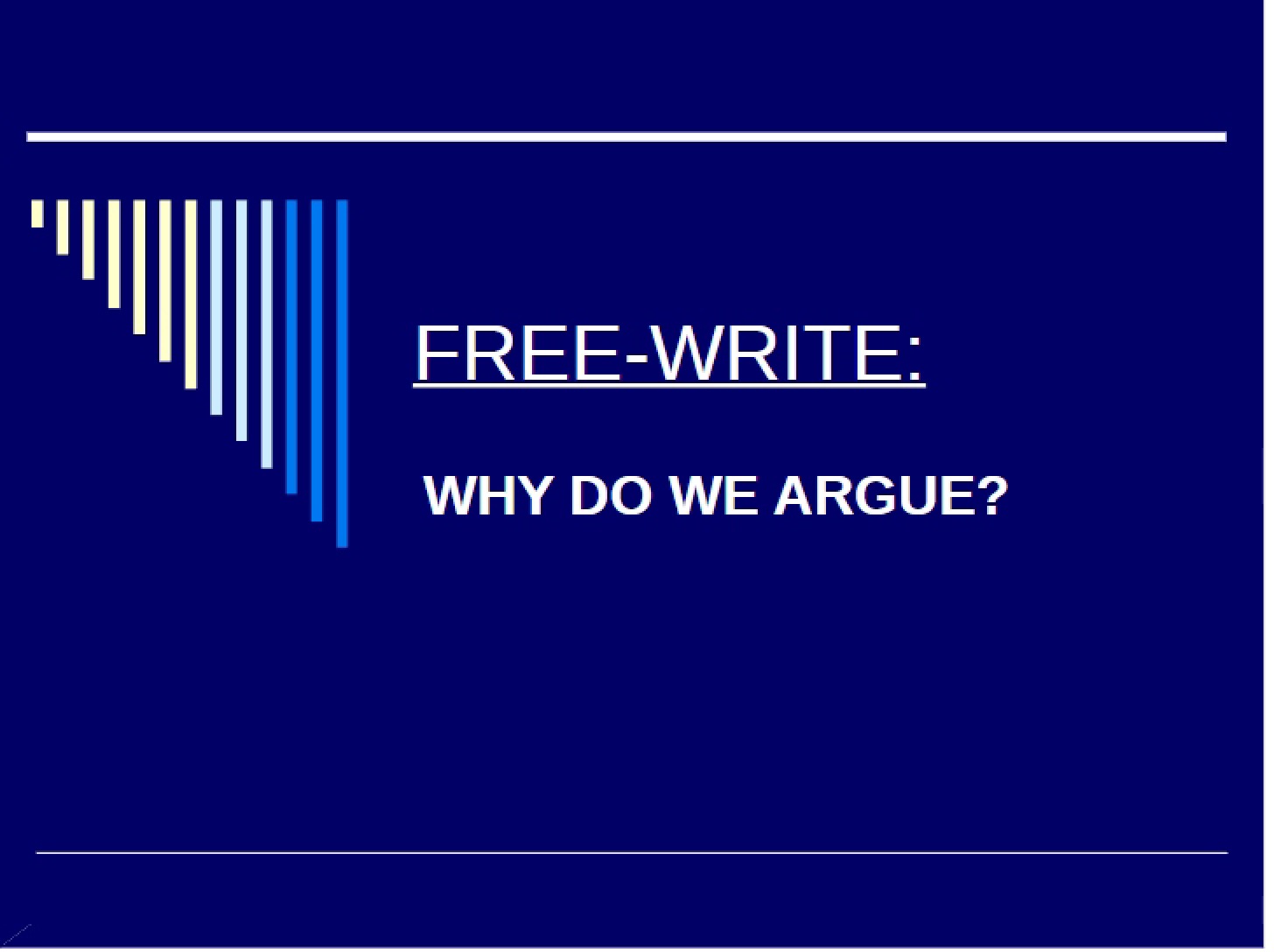 Aims of Argument (First Part)
